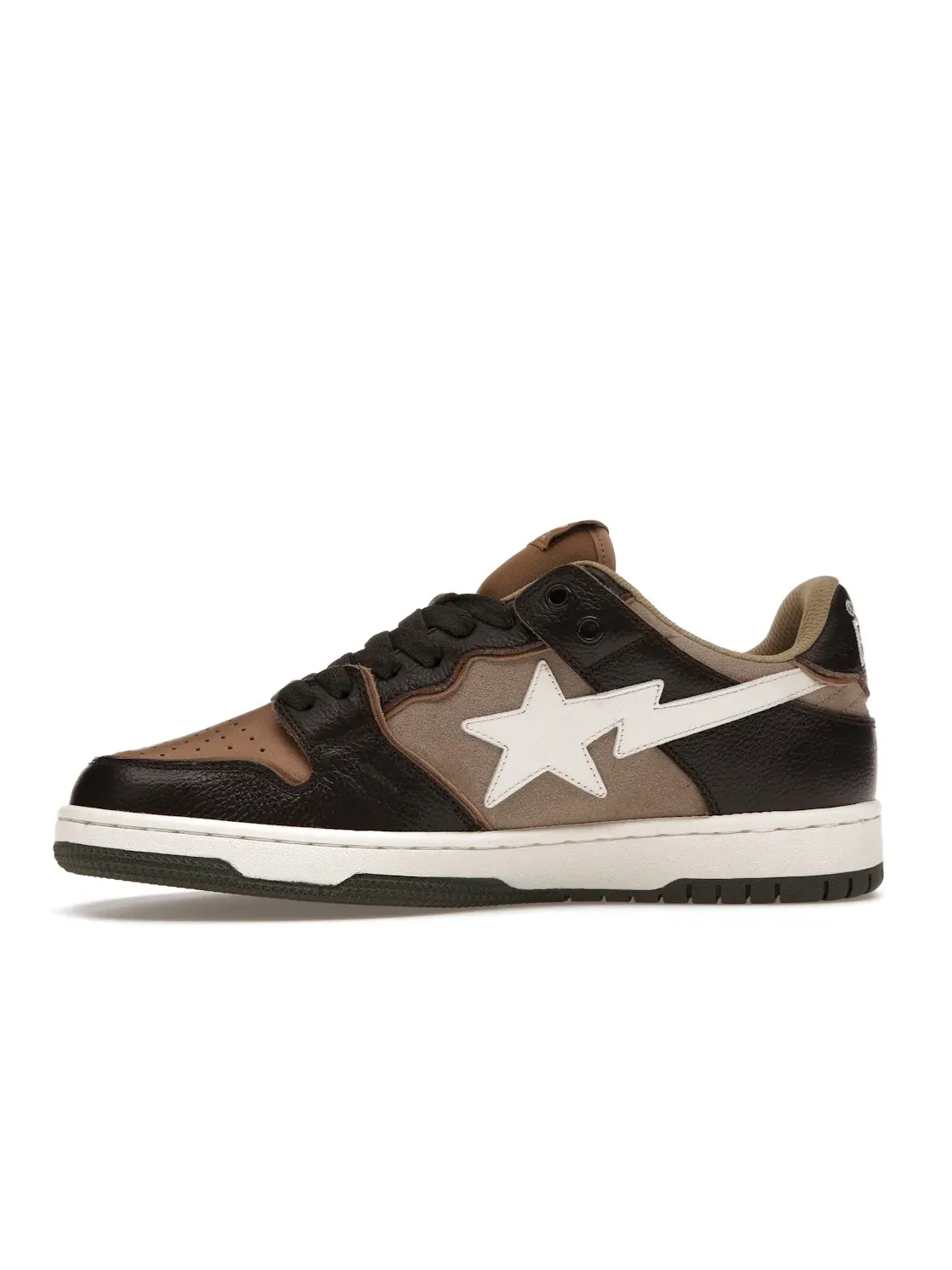 Мужские кроссовки Lifestyle A Bathing Ape BAPE SK8 Sta BAPE — изображение 3 из 4, бежевый/коричневый/белый