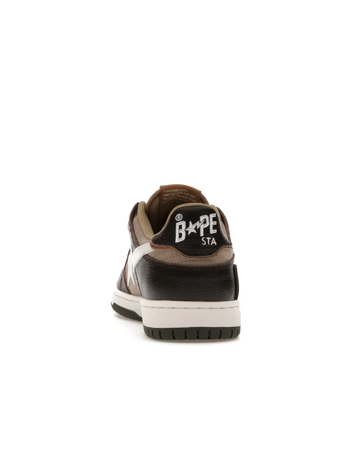 Мужские кроссовки Lifestyle A Bathing Ape BAPE SK8 Sta BAPE — изображение 4 из 4, бежевый/коричневый/белый