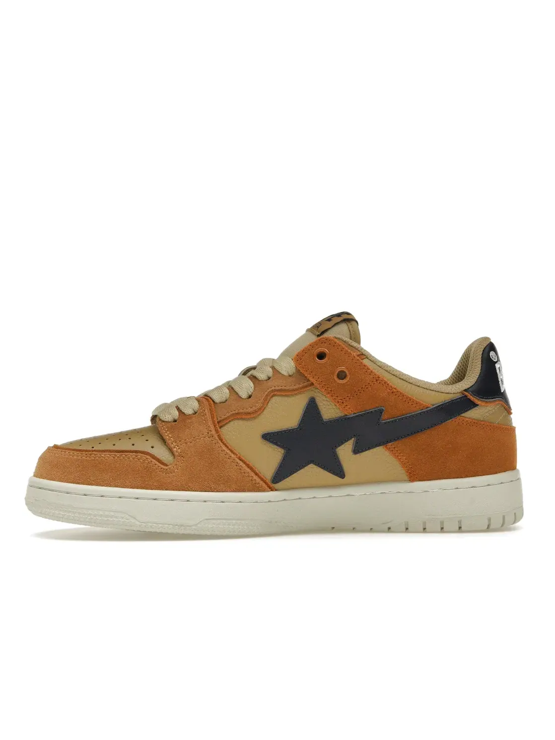 Мужские кроссовки Lifestyle BAPE SK8 Sta Beige/Orange/Navy — изображение 3 из 4