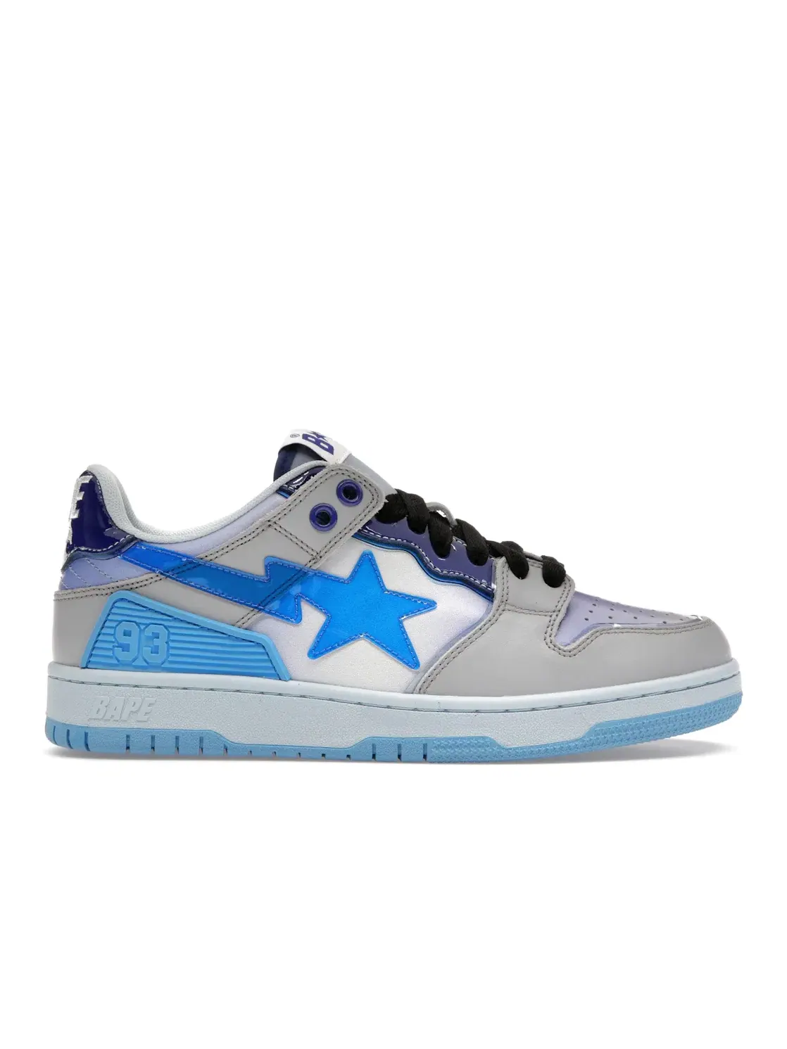 Мужские кроссовки с низким верхом BAPE SK8 Sta BAPE — изображение 1 из 4, синий//серый
