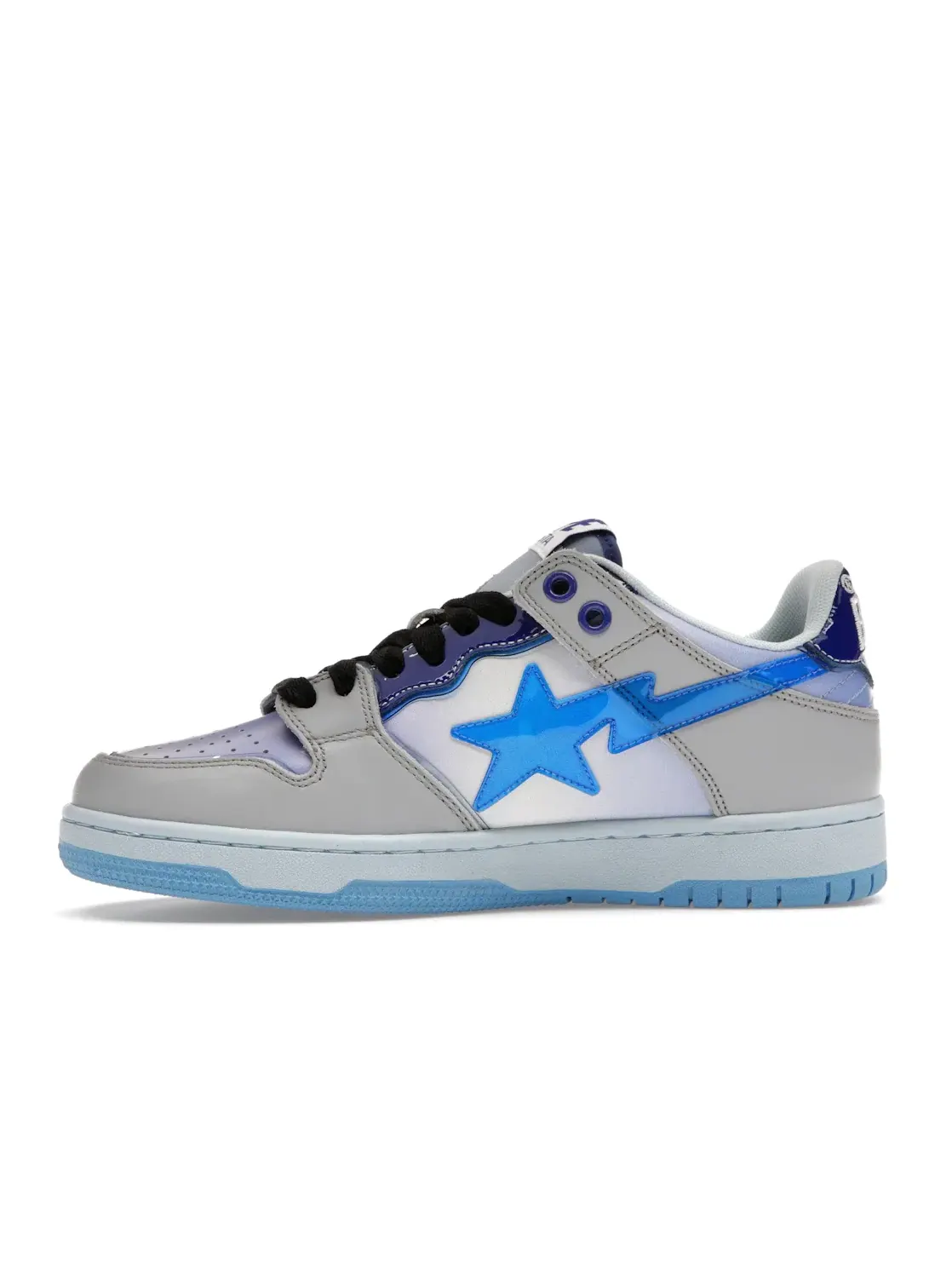 Мужские кроссовки с низким верхом BAPE SK8 Sta BAPE — изображение 3 из 4, синий//серый
