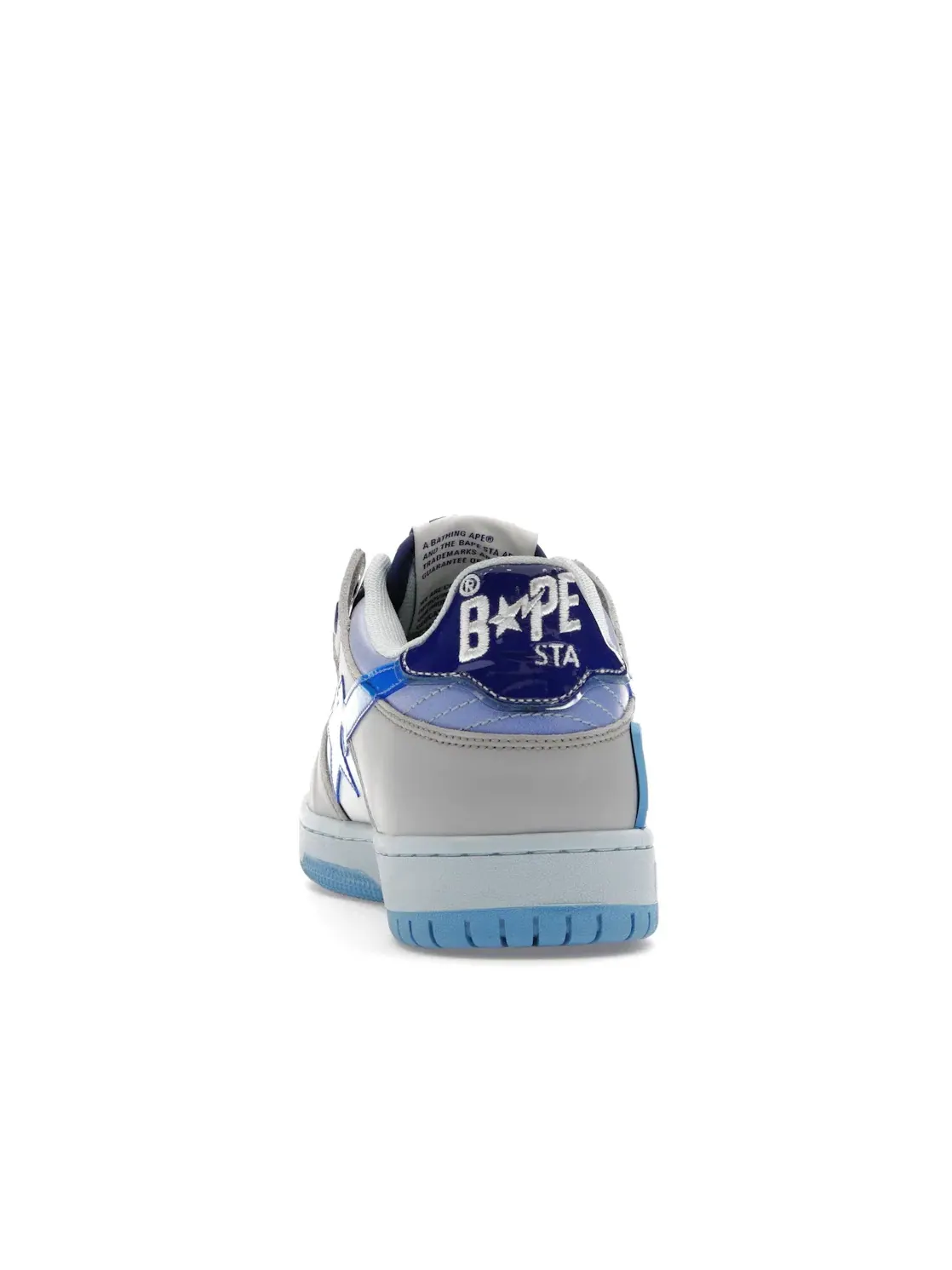 Мужские кроссовки с низким верхом BAPE SK8 Sta BAPE — изображение 4 из 4, синий//серый