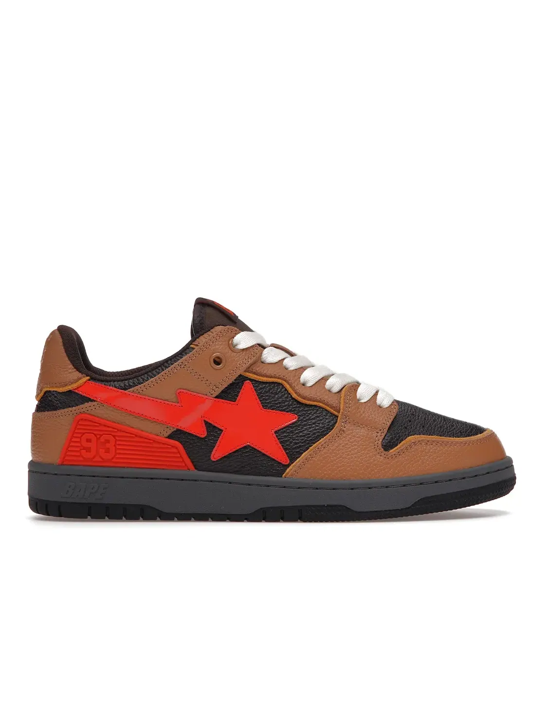 Мужские кроссовки Lifestyle A Bathing Ape BAPE SK8 Sta BAPE — изображение 1 из 4, коричневый оранжевый