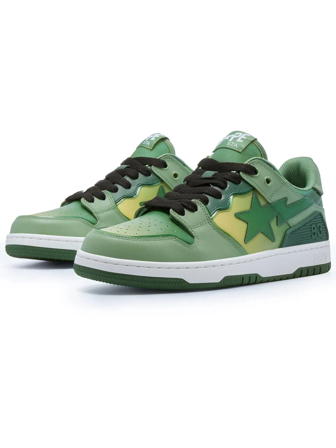 Мужские кроссовки Lifestyle BAPE A Bathing Ape BAPE SK8 Sta — изображение 1 из 3, зеленый/желтый/черный