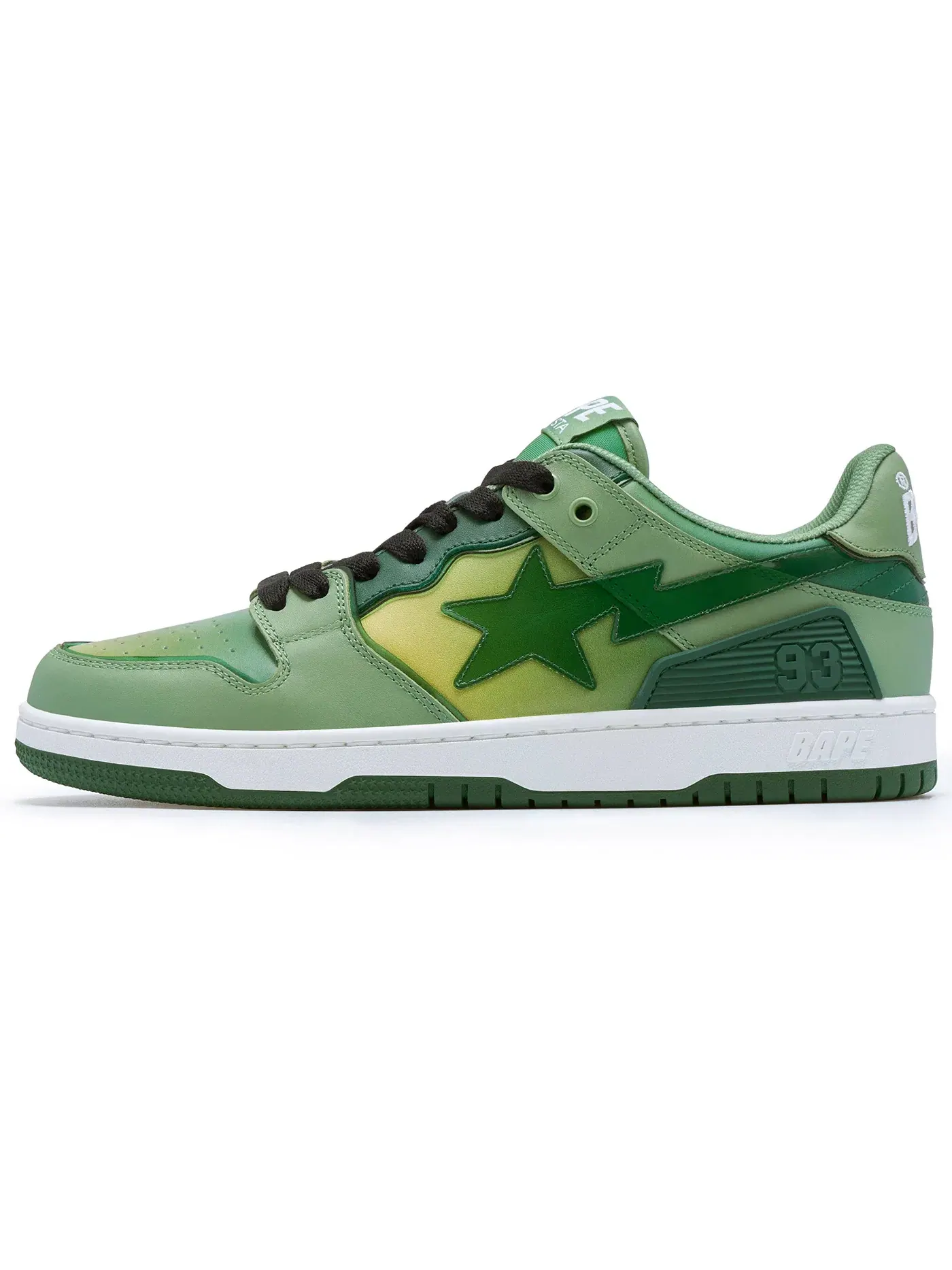 Мужские кроссовки Lifestyle BAPE A Bathing Ape BAPE SK8 Sta — изображение 3 из 3, зеленый/желтый/черный