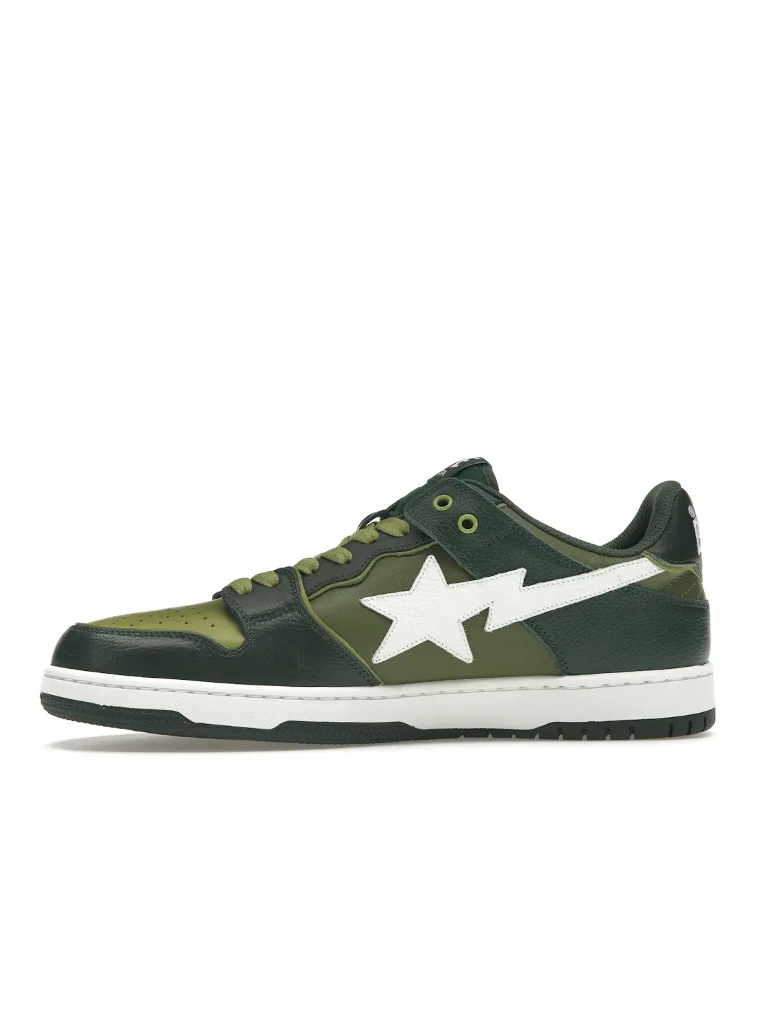 Мужские кроссовки Lifestyle A Bathing Ape BAPE SK8 Sta BAPE — изображение 3 из 4, зеленый/хаки/белый