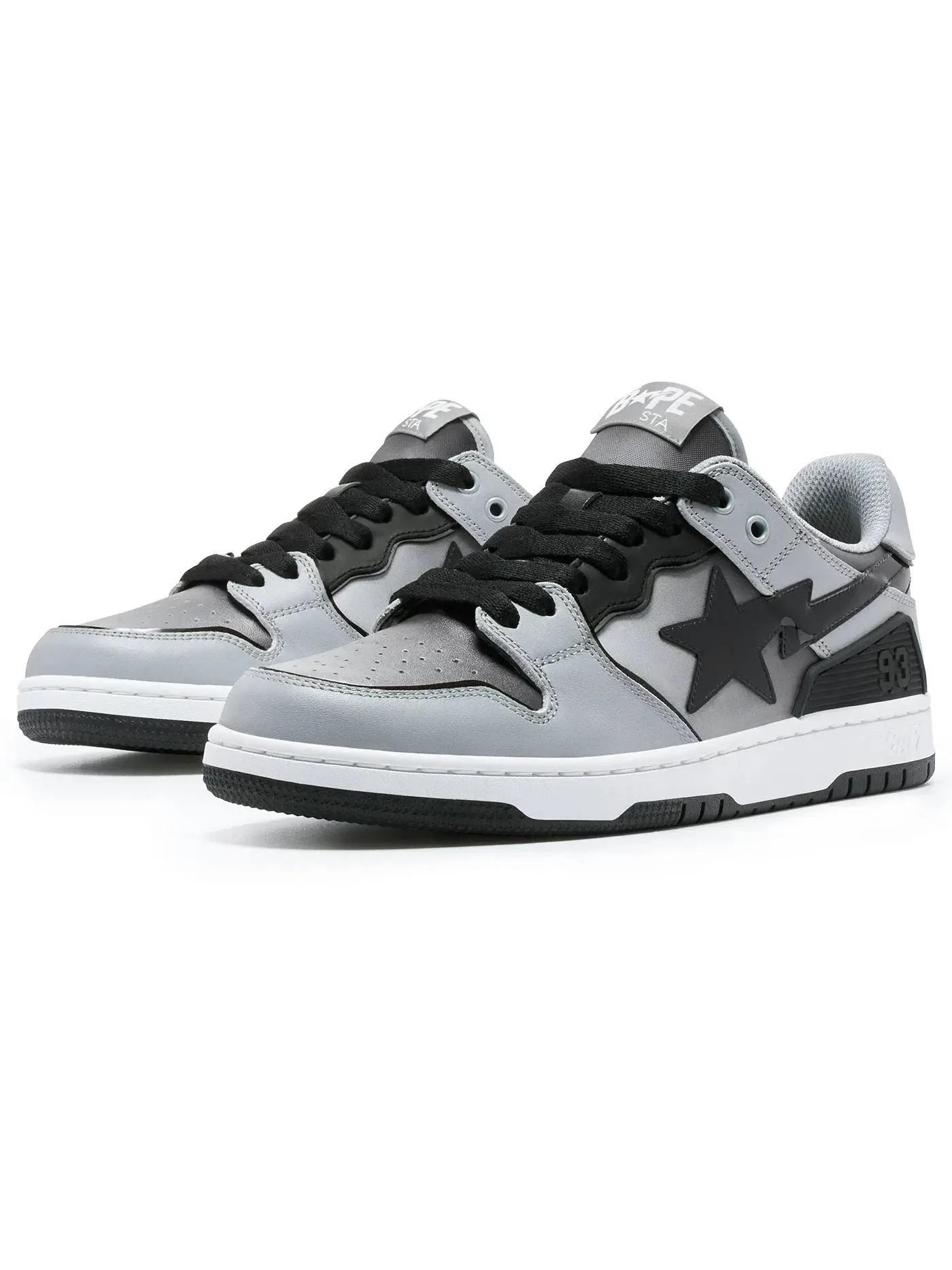 Мужские кроссовки Lifestyle A Bathing Ape BAPE SK8 Sta BAPE — изображение 1 из 3, серый/черный/белый