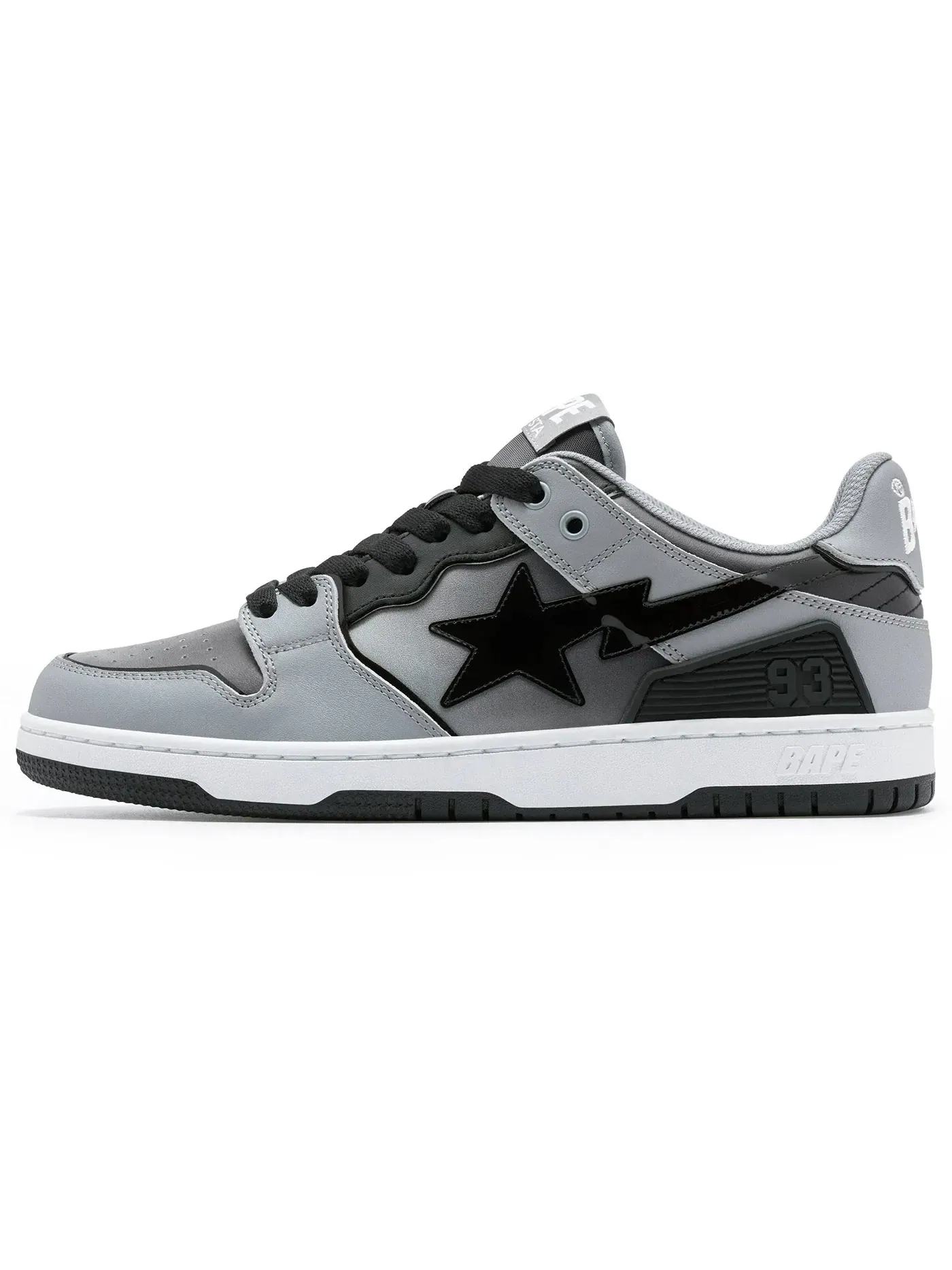 Мужские кроссовки Lifestyle A Bathing Ape BAPE SK8 Sta BAPE — изображение 3 из 3, серый/черный/белый