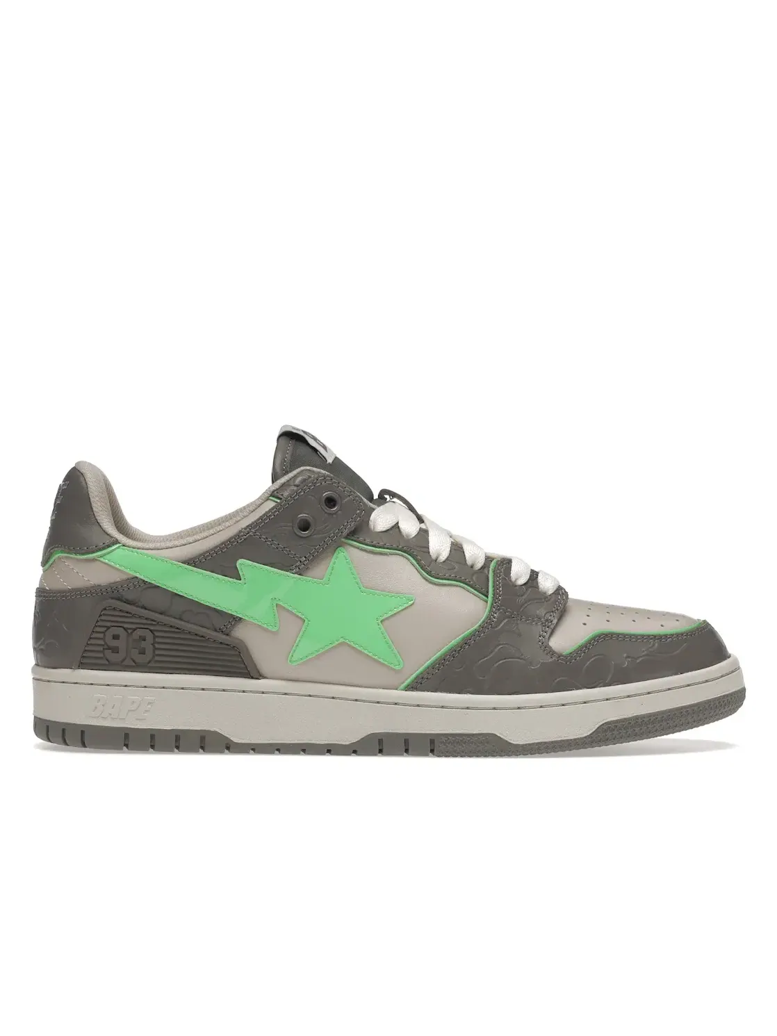 Мужские кроссовки Lifestyle A Bathing Ape BAPE SK8 Sta BAPE — изображение 1 из 4, серый/зеленый