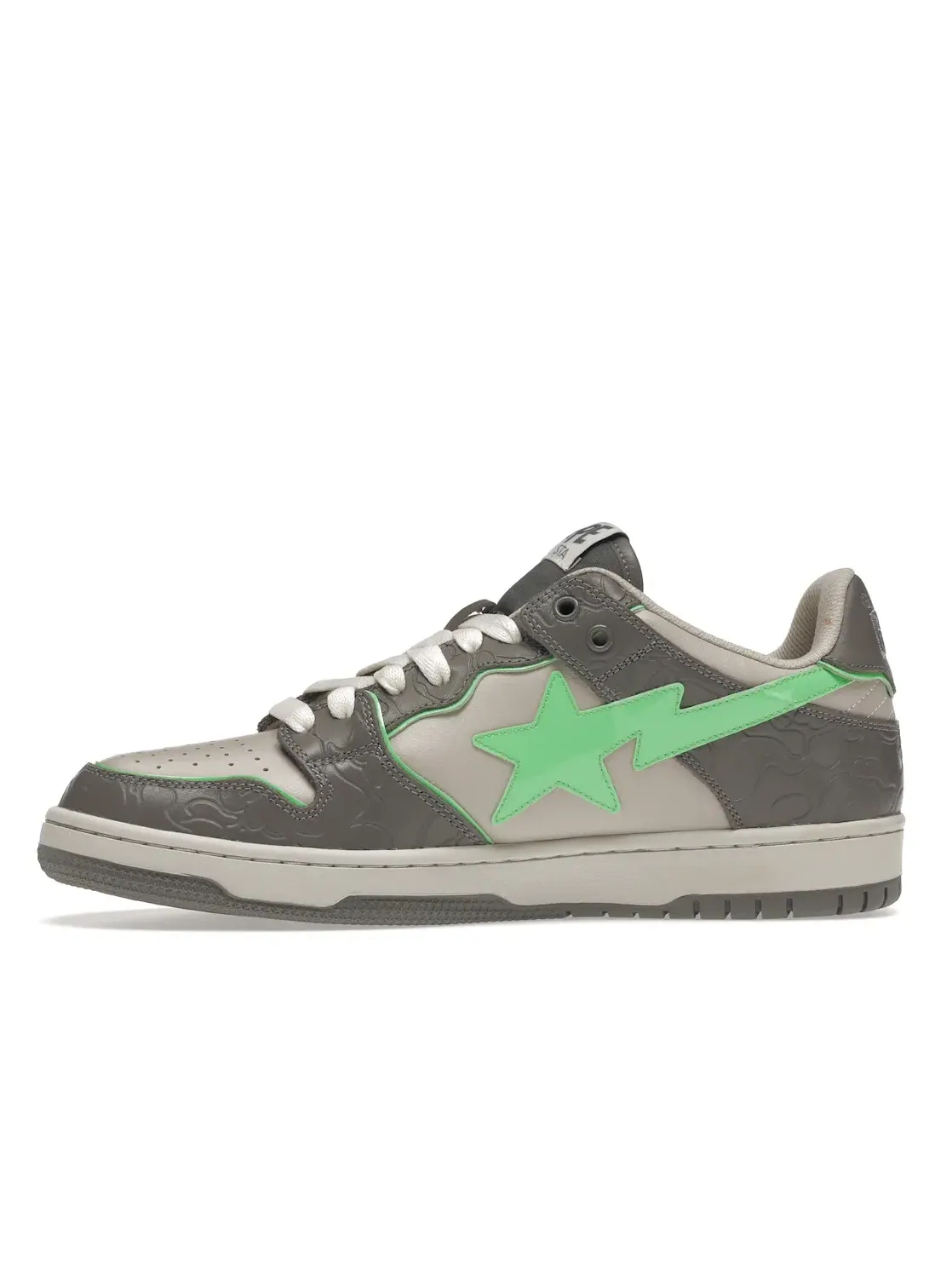 Мужские кроссовки Lifestyle A Bathing Ape BAPE SK8 Sta BAPE — изображение 3 из 4, серый/зеленый