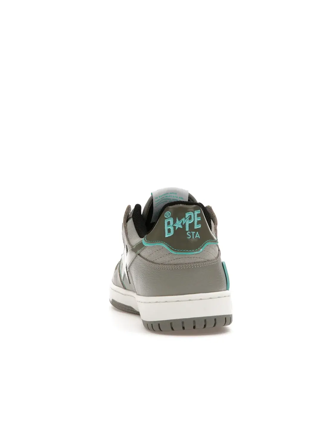 Мужские кроссовки для скейтбординга с замшевым верхом A Bathing Ape BAPE SK8 Sta — изображение 4 из 4, серый//белый