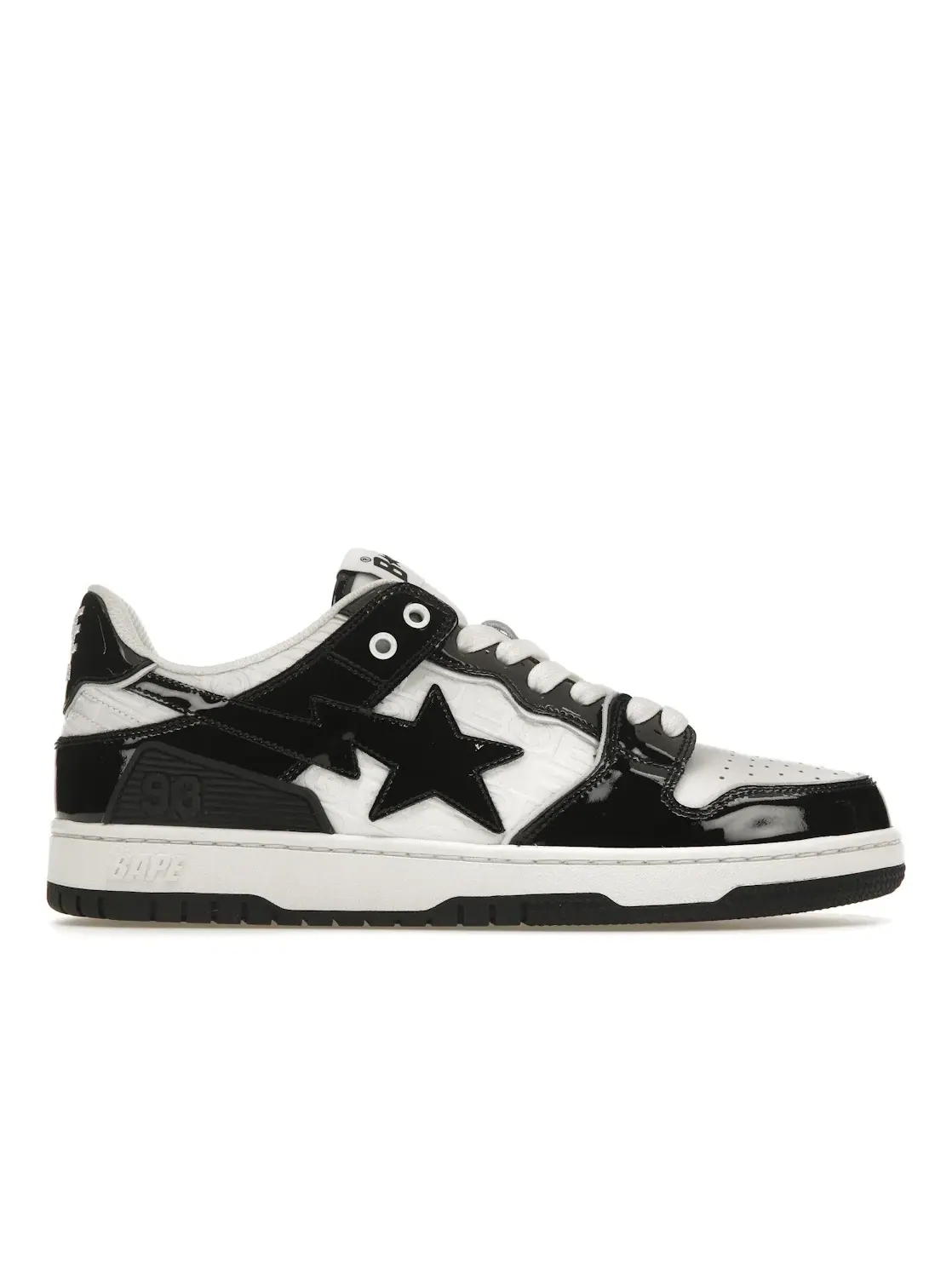 Мужские кроссовки Lifestyle BAPE A Bathing Ape BAPE SK8 Sta — изображение 1 из 4, черный/белый