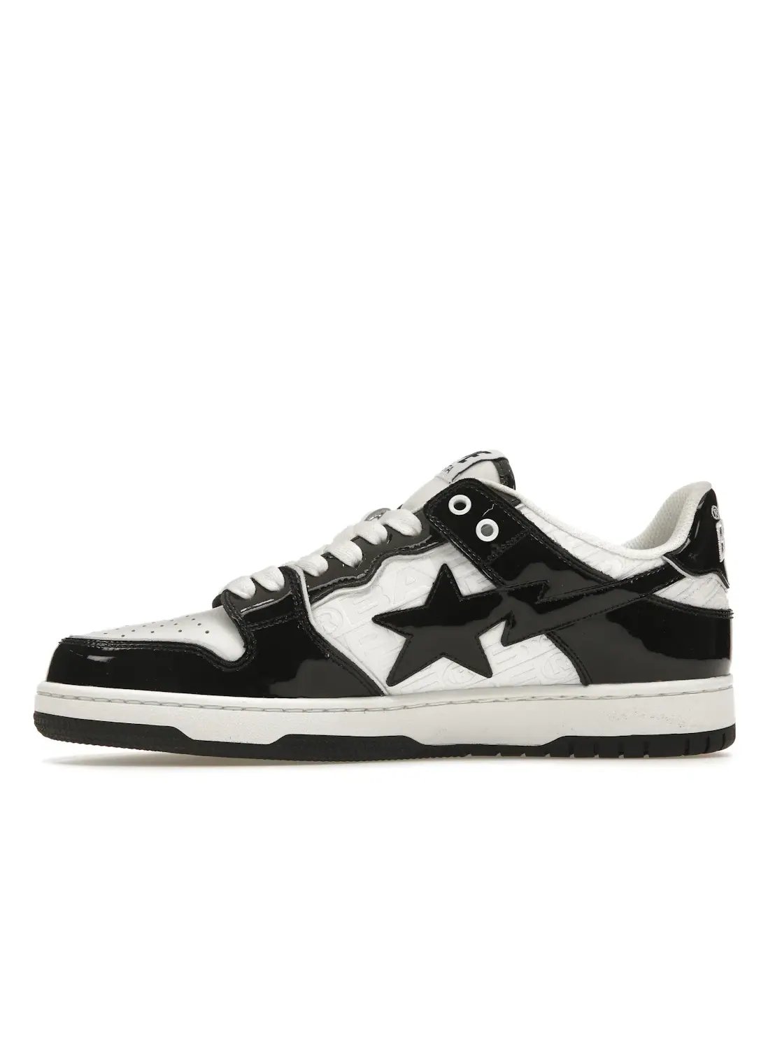 Мужские кроссовки Lifestyle BAPE A Bathing Ape BAPE SK8 Sta — изображение 3 из 4, черный/белый