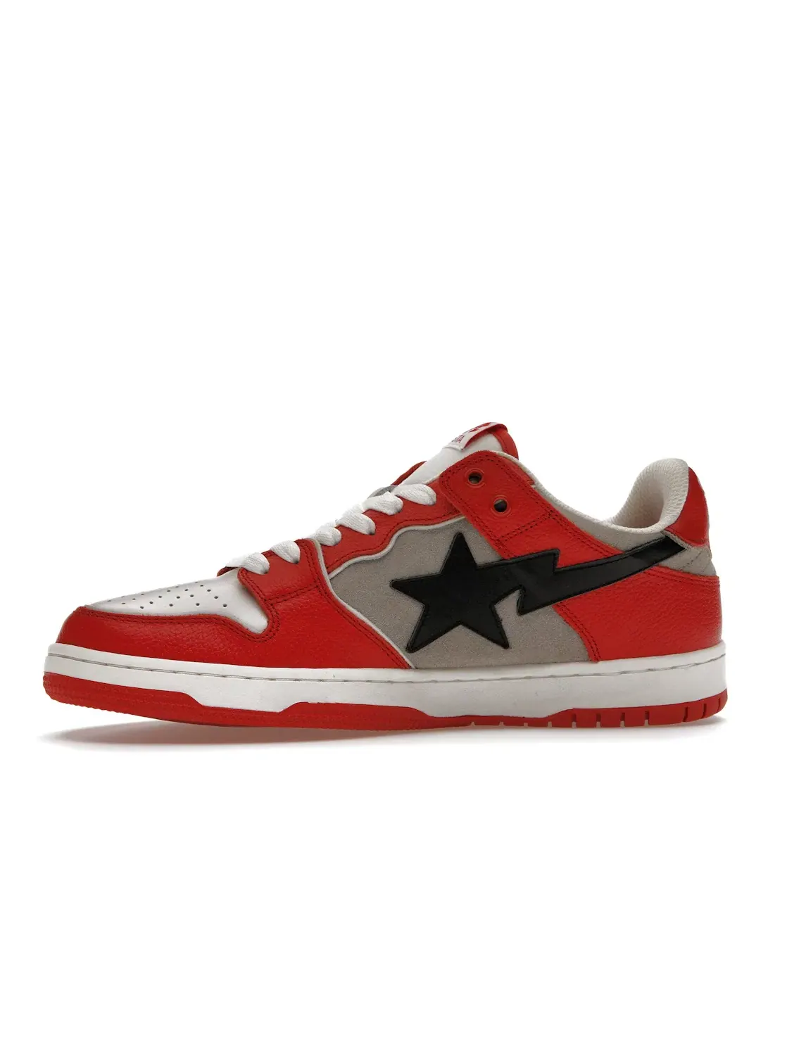 Мужские кроссовки Lifestyle BAPE A Bathing Ape BAPE SK8 Sta — изображение 3 из 4, белый/красный/серый