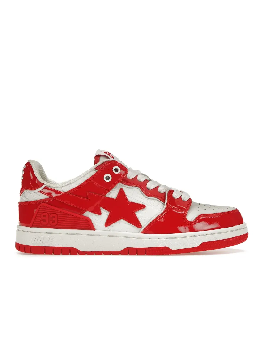 Мужские кроссовки Lifestyle A Bathing Ape BAPE SK8 Sta BAPE — изображение 1 из 4, красный/белый
