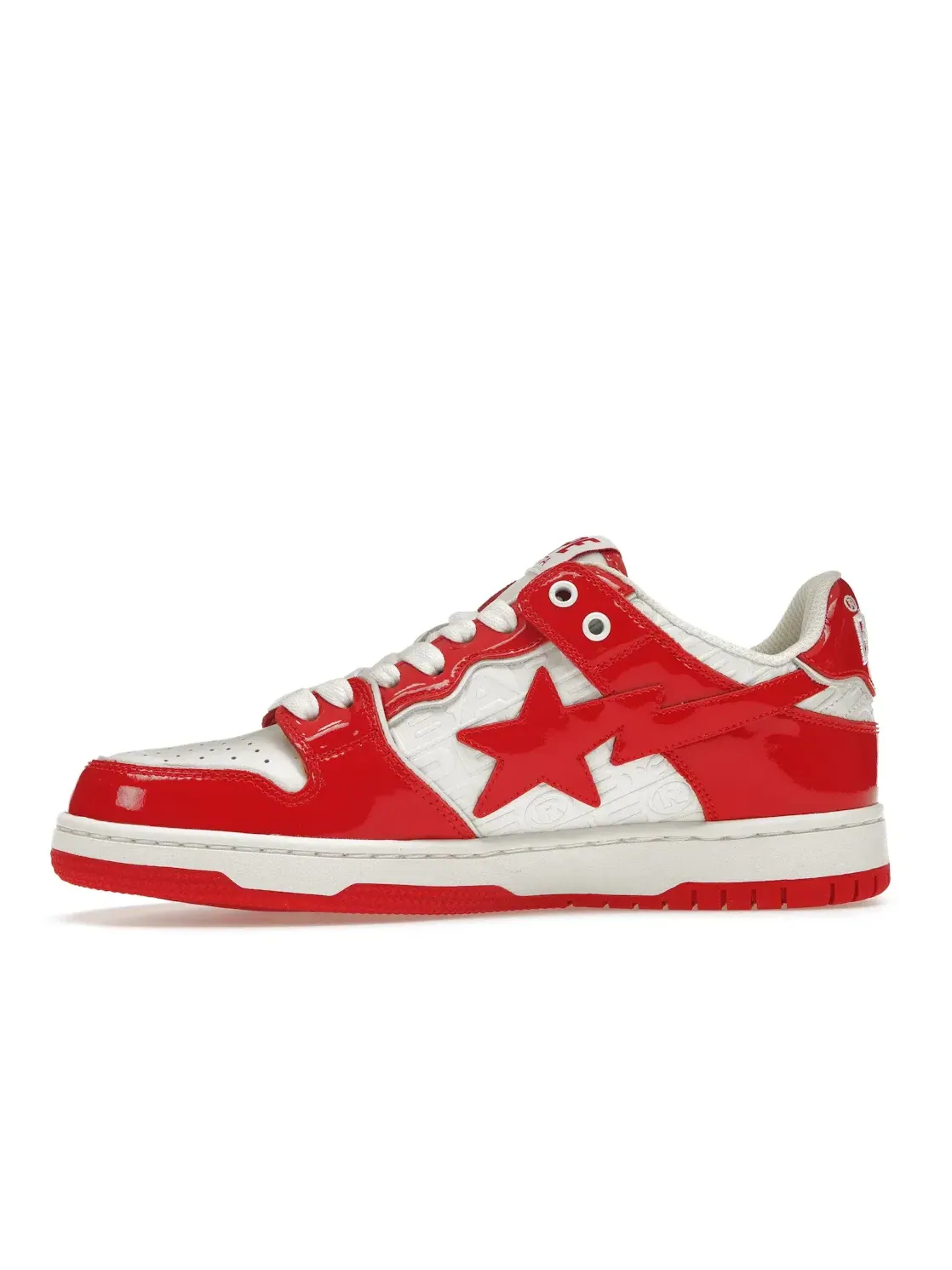 Мужские кроссовки Lifestyle A Bathing Ape BAPE SK8 Sta BAPE — изображение 3 из 4, красный/белый
