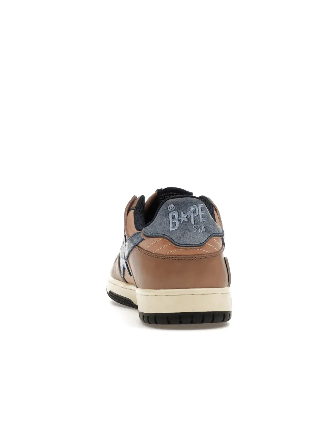Мужские кроссовки Lifestyle с винтажным дизайном BAPE SK8 Sta BAPE — изображение 4 из 4, бежевый/индиго/черный