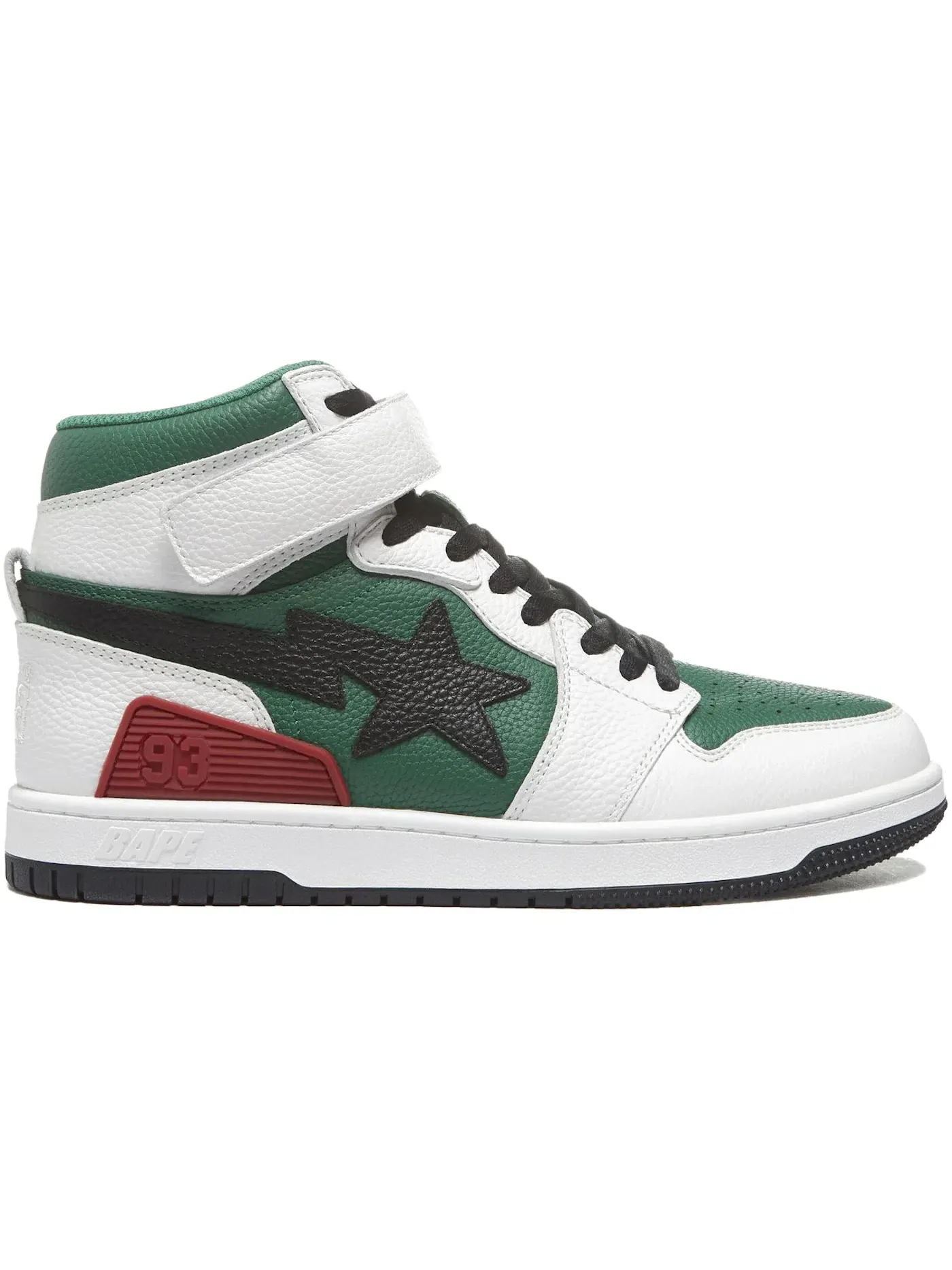 Мужские кроссовки Lifestyle с принтом BAPE A Bathing Ape BAPE SK8 Sta — изображение 1 из 1, белый/зеленый