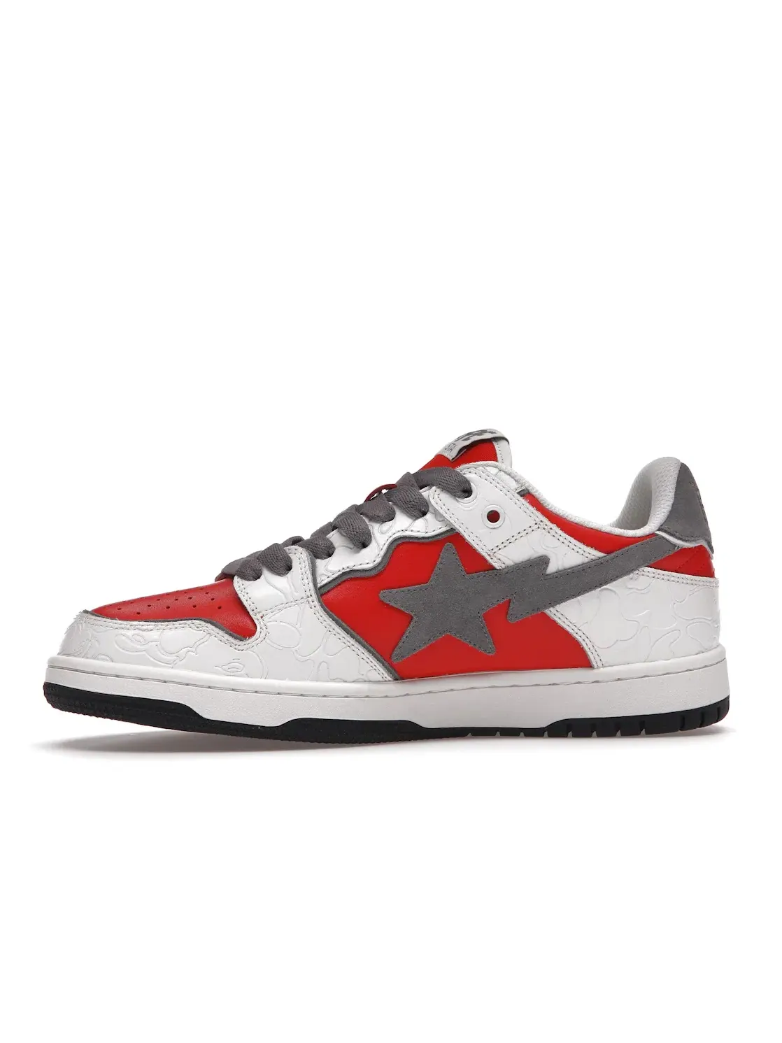 Мужские кроссовки Lifestyle A Bathing Ape BAPE SK8 Sta BAPE — изображение 3 из 4, белый/красный