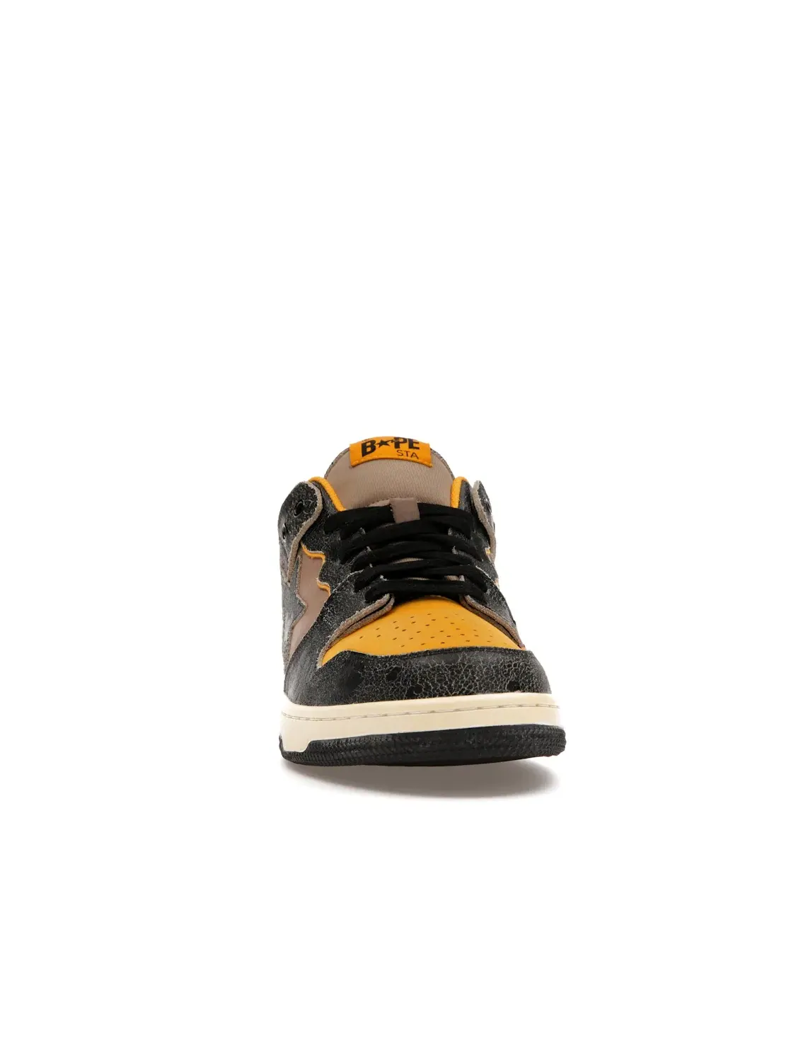 Мужские кроссовки в винтажном стиле A Bathing Ape BAPE SK8 Sta — изображение 2 из 4, черный/желтый/серый