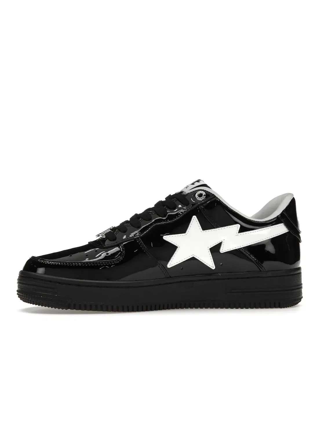 Мужские кроссовки с перфорированным носком A Bathing Ape BAPE Sta — изображение 3 из 4, черный/белый
