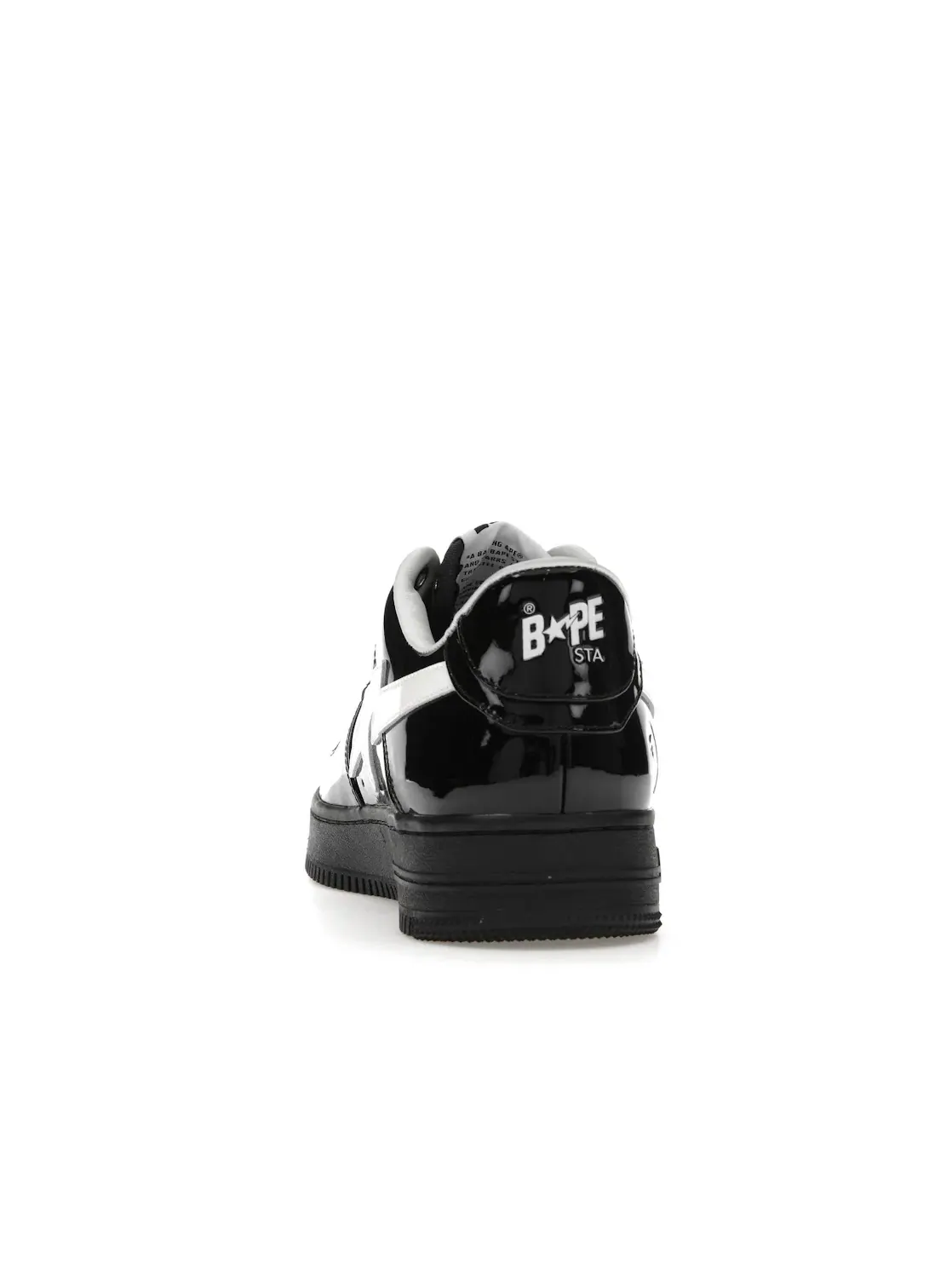 Мужские кроссовки с перфорированным носком A Bathing Ape BAPE Sta — изображение 4 из 4, черный/белый