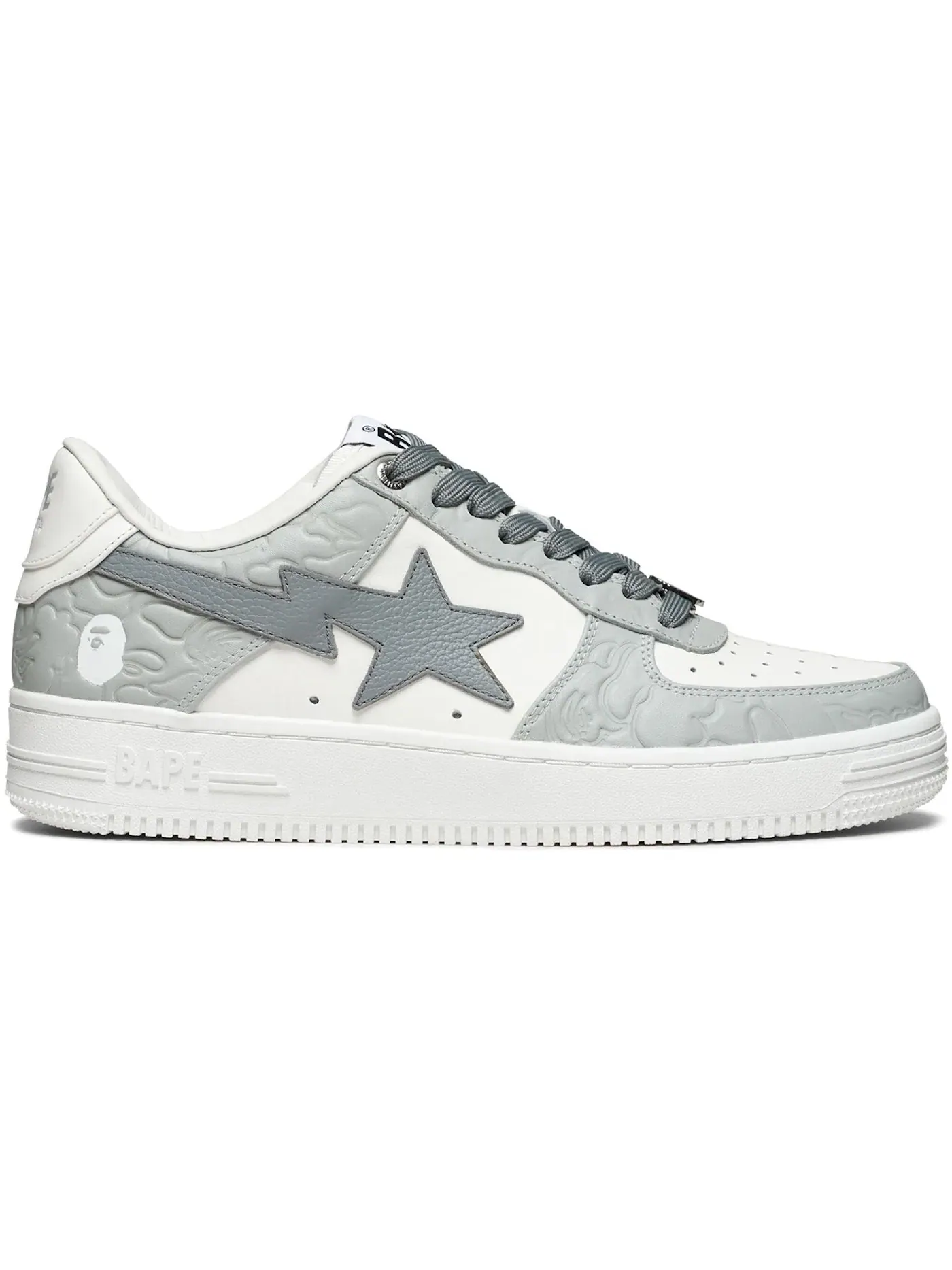 Мужские кроссовки Lifestyle A Bathing Ape BAPE Sta BAPE — изображение 1 из 1, белый/серый