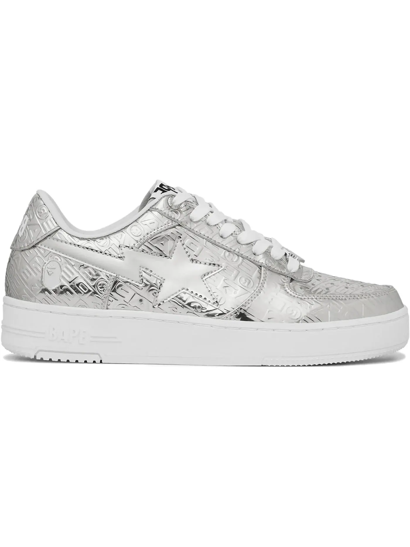Мужские кроссовки Lifestyle A Bathing Ape BAPE Sta BAPE — изображение 1 из 1, серебряный