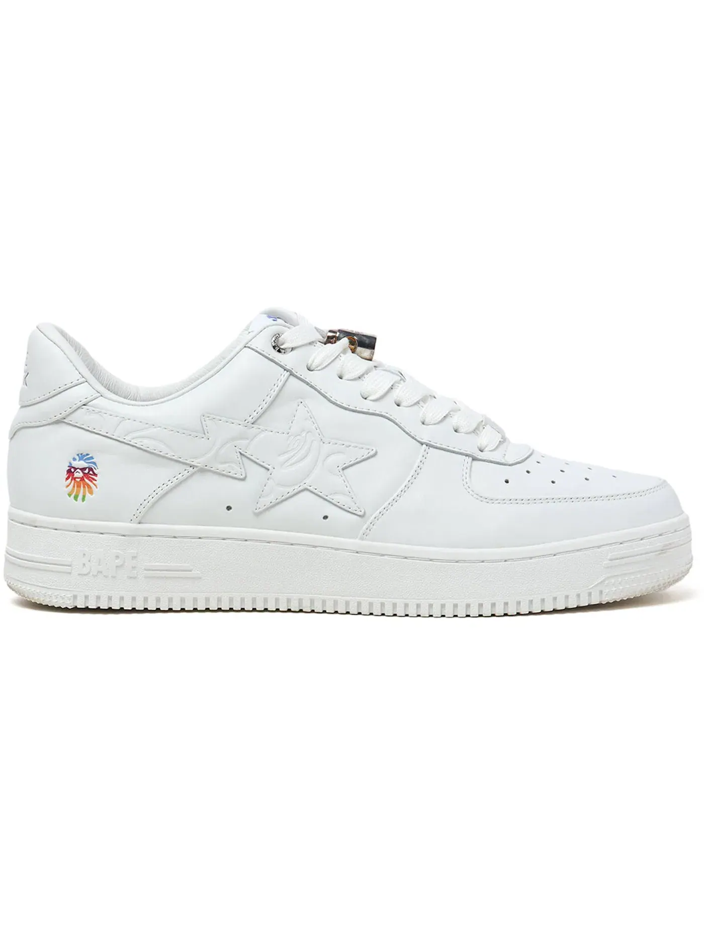 Мужские кроссовки Lifestyle A Bathing Ape BAPE Sta BAPE — изображение 1 из 3, белый//серебристый