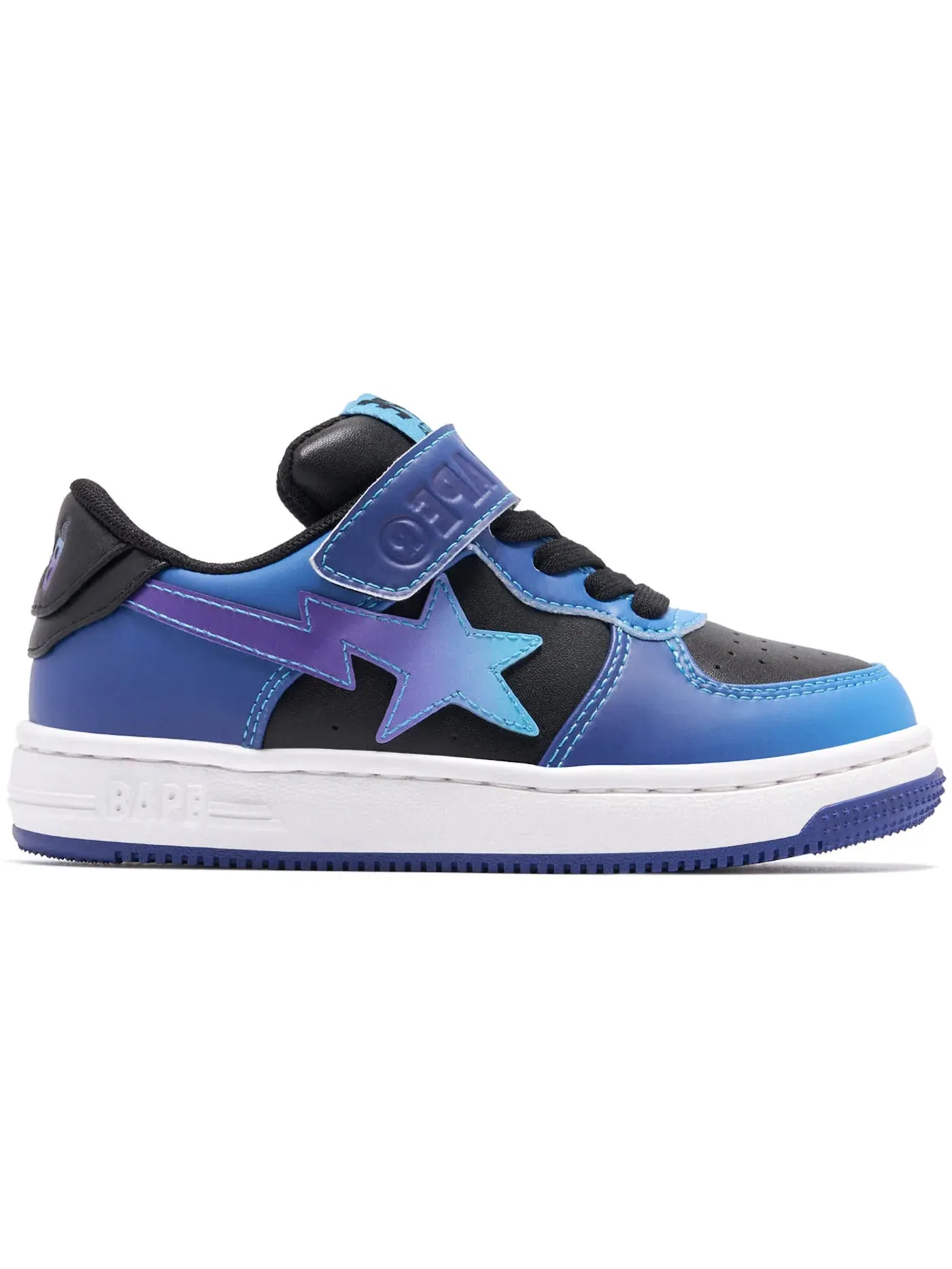 Детские кроссовки Lifestyle с градиентом A Bathing Ape BAPE Sta BAPE — изображение 1 из 3, синий/черный/фиолетовый