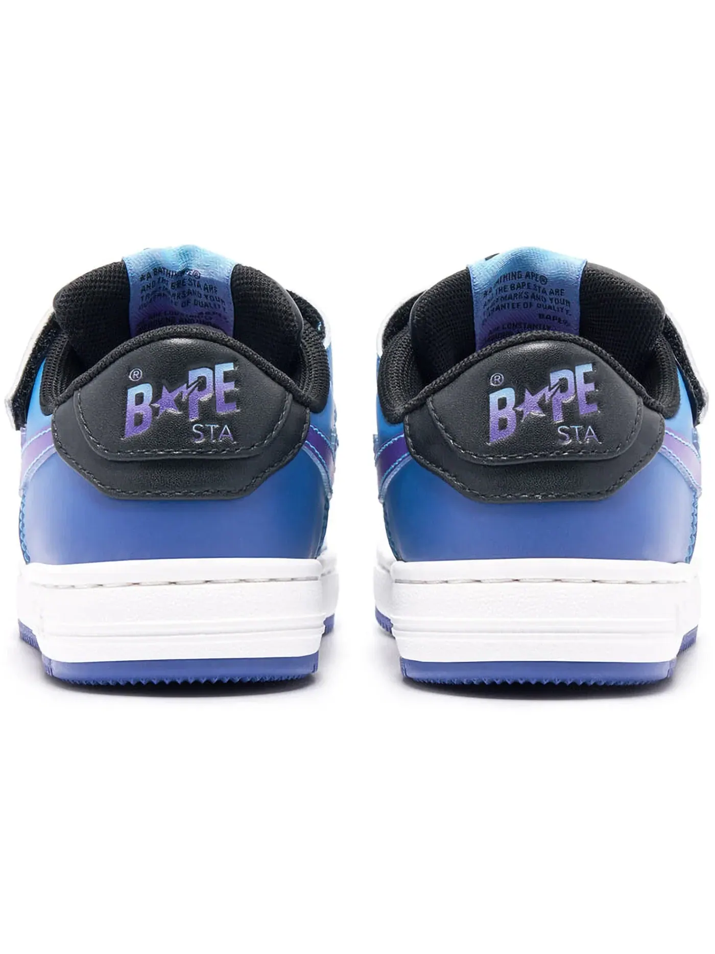Детские кроссовки Lifestyle с градиентом A Bathing Ape BAPE Sta BAPE — изображение 3 из 3, синий/черный/фиолетовый