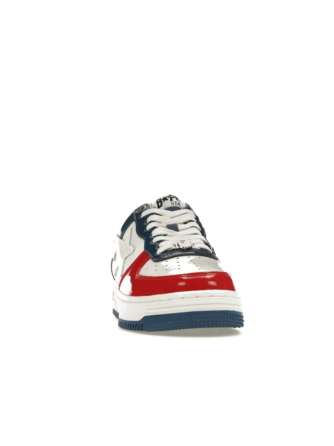 Кроссовки lifestyle мужские с глянцевым верхом A Bathing Ape BAPE Sta BAPE — изображение 2 из 4, белый/синий/красный
