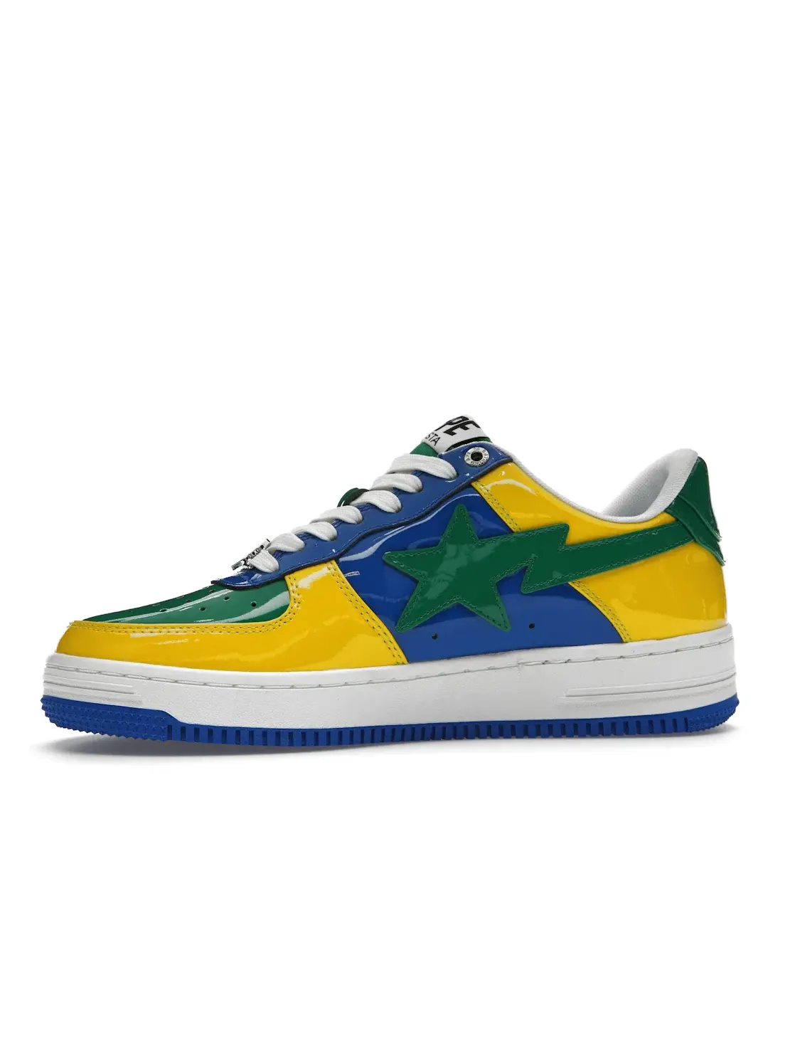 Кроссовки для взрослых с принтом BAPE A Bathing Ape BAPE Sta Brazil — изображение 3 из 4, синий/желтый/зеленый