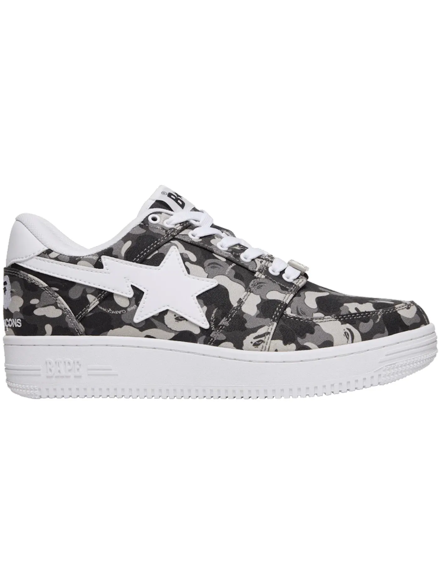 Мужские кроссовки Lifestyle A Bathing Ape BAPE Sta BAPE — изображение 1 из 1, черный/белый