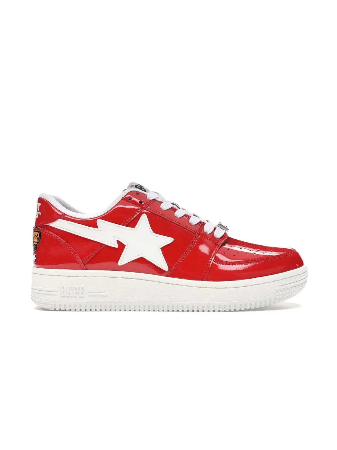 Мужские кроссовки Lifestyle A Bathing Ape BAPE Sta Low BAPE — изображение 1 из 4, красный/белый