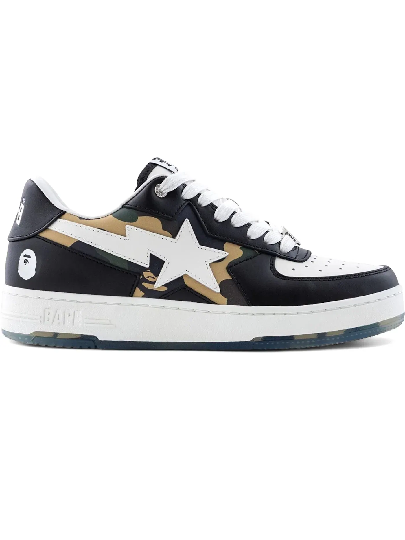 Мужские кроссовки Lifestyle A Bathing Ape BAPE Sta Icon BAPE — изображение 1 из 1, черный