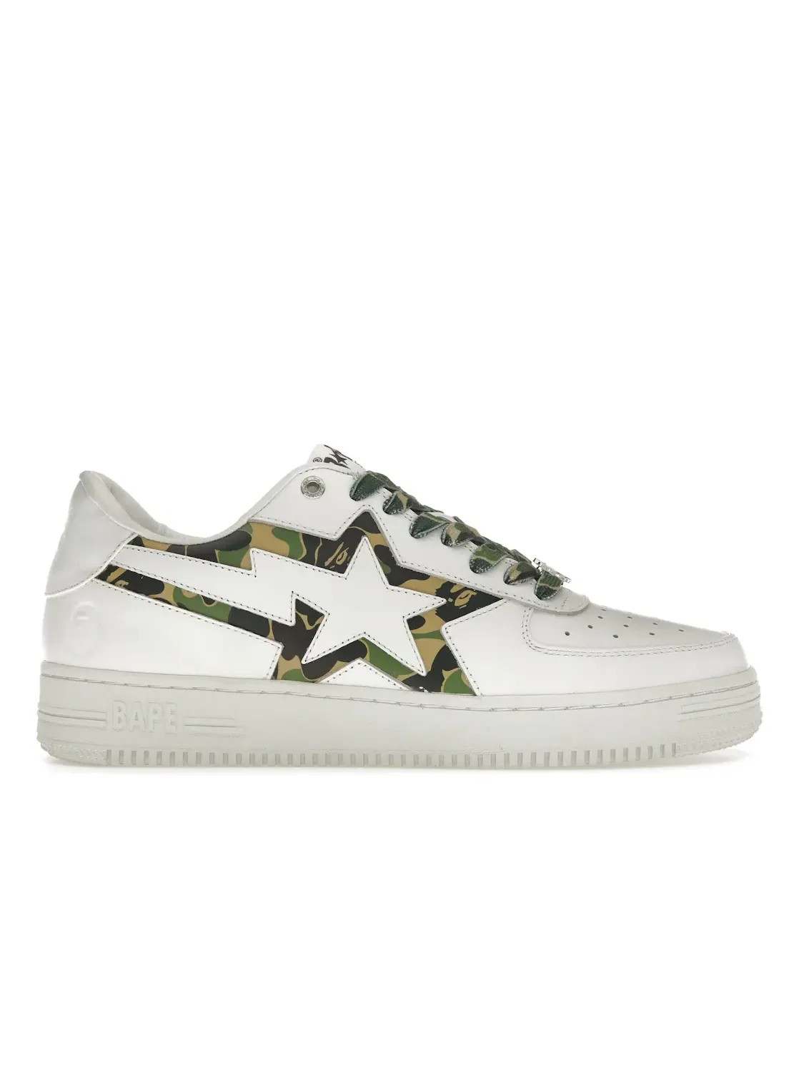 Мужские кроссовки Lifestyle A Bathing Ape BAPE Sta BAPE — изображение 1 из 4, белый/зеленый