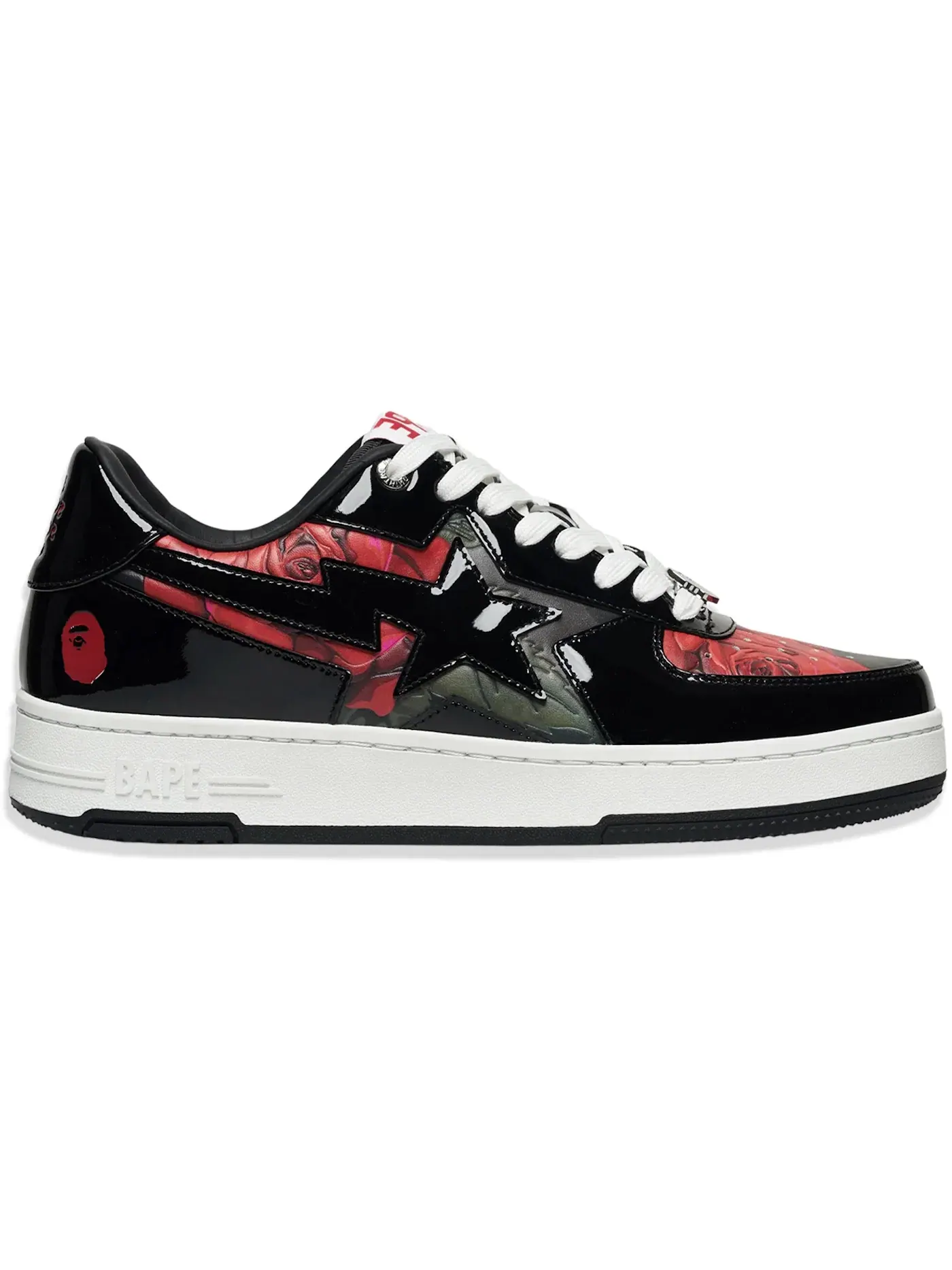 Мужские кроссовки Lifestyle BAPE A Bathing Ape BAPE Sta Icon — изображение 1 из 1, черный/красный