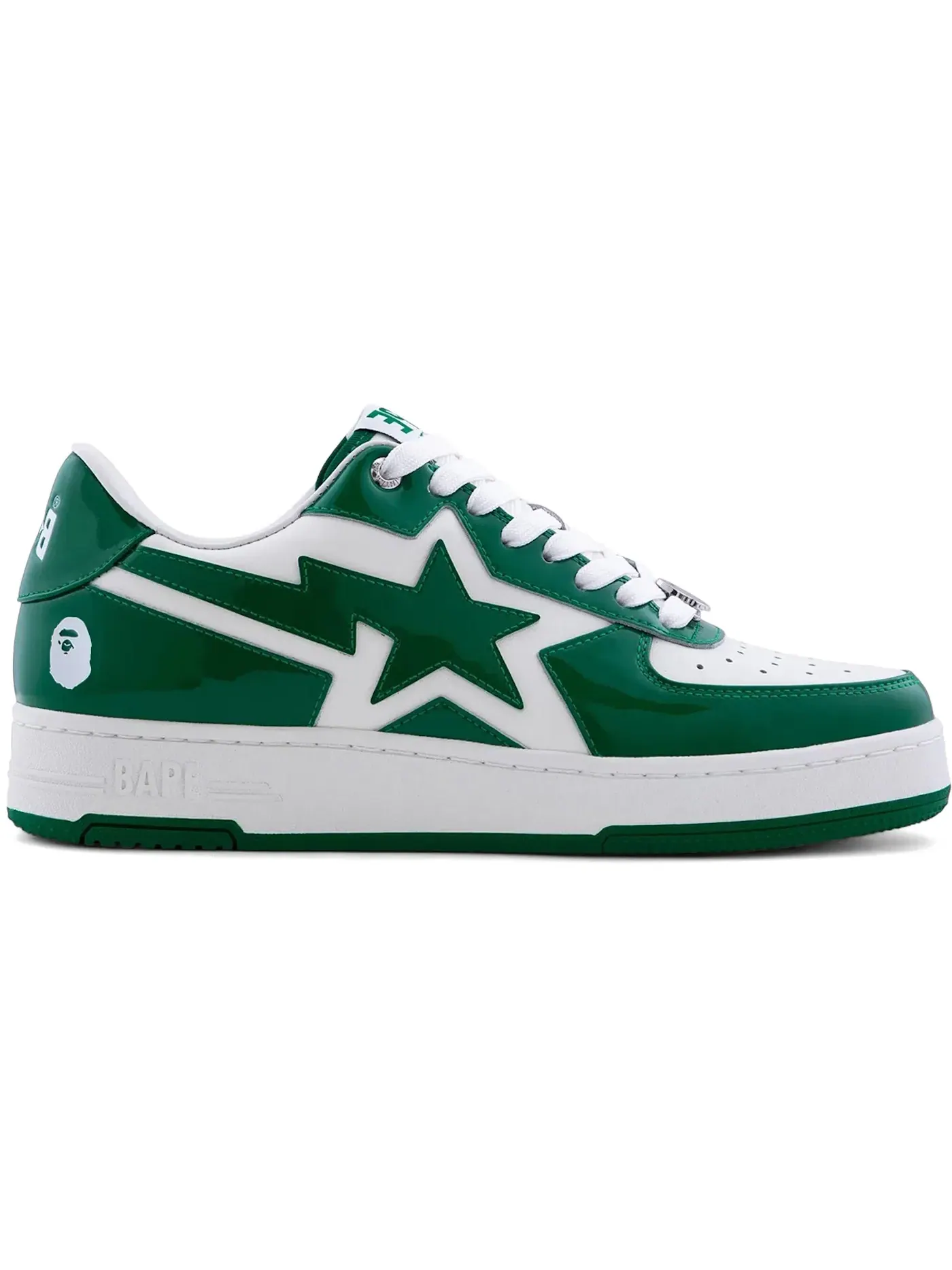 Мужские кроссовки Lifestyle A Bathing Ape BAPE Sta Icon Low BAPE — изображение 1 из 1, зеленый