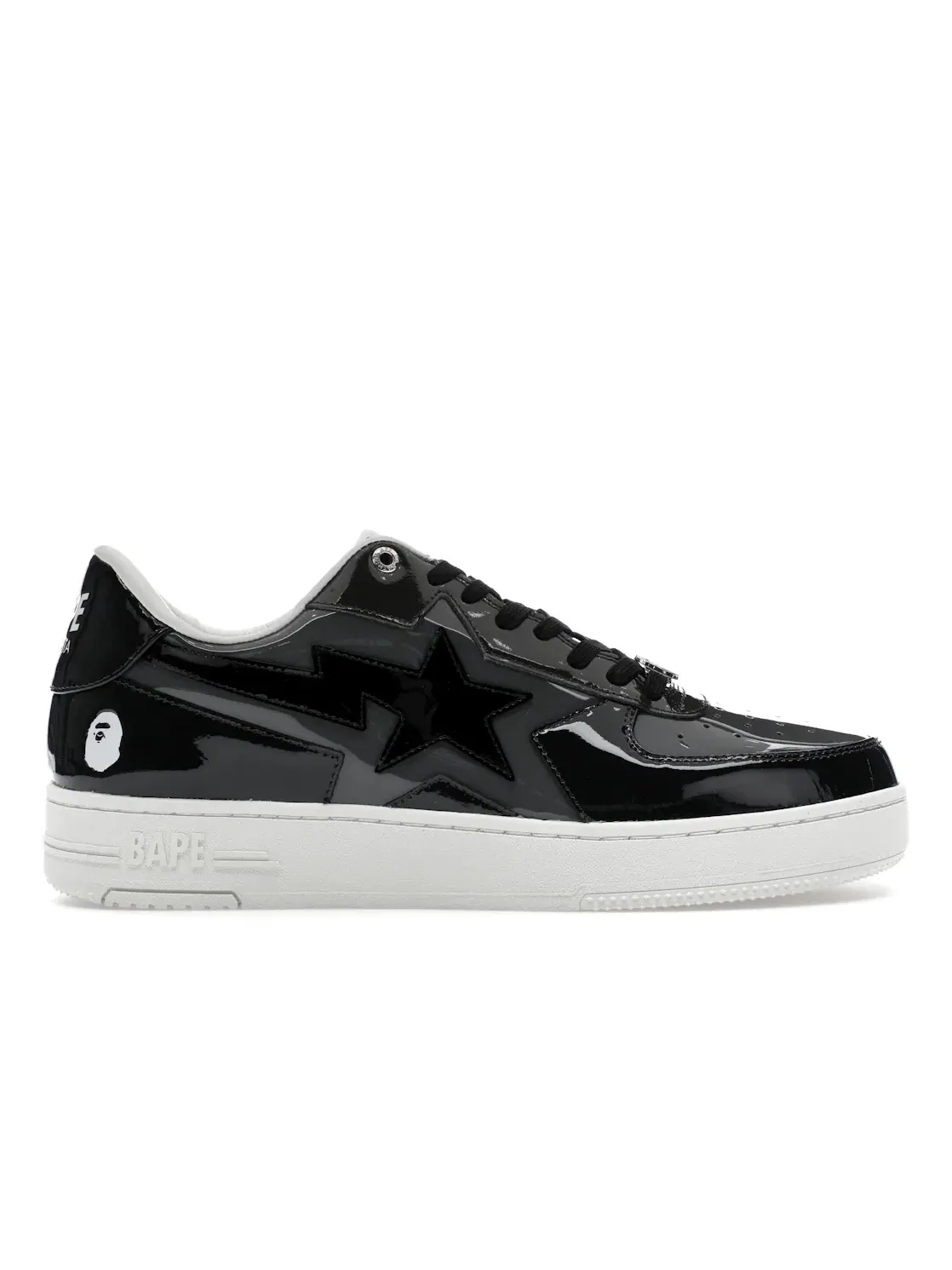 Мужские кроссовки Lifestyle BAPE Sta Icon Low BAPE — изображение 1 из 4, черный серый белый