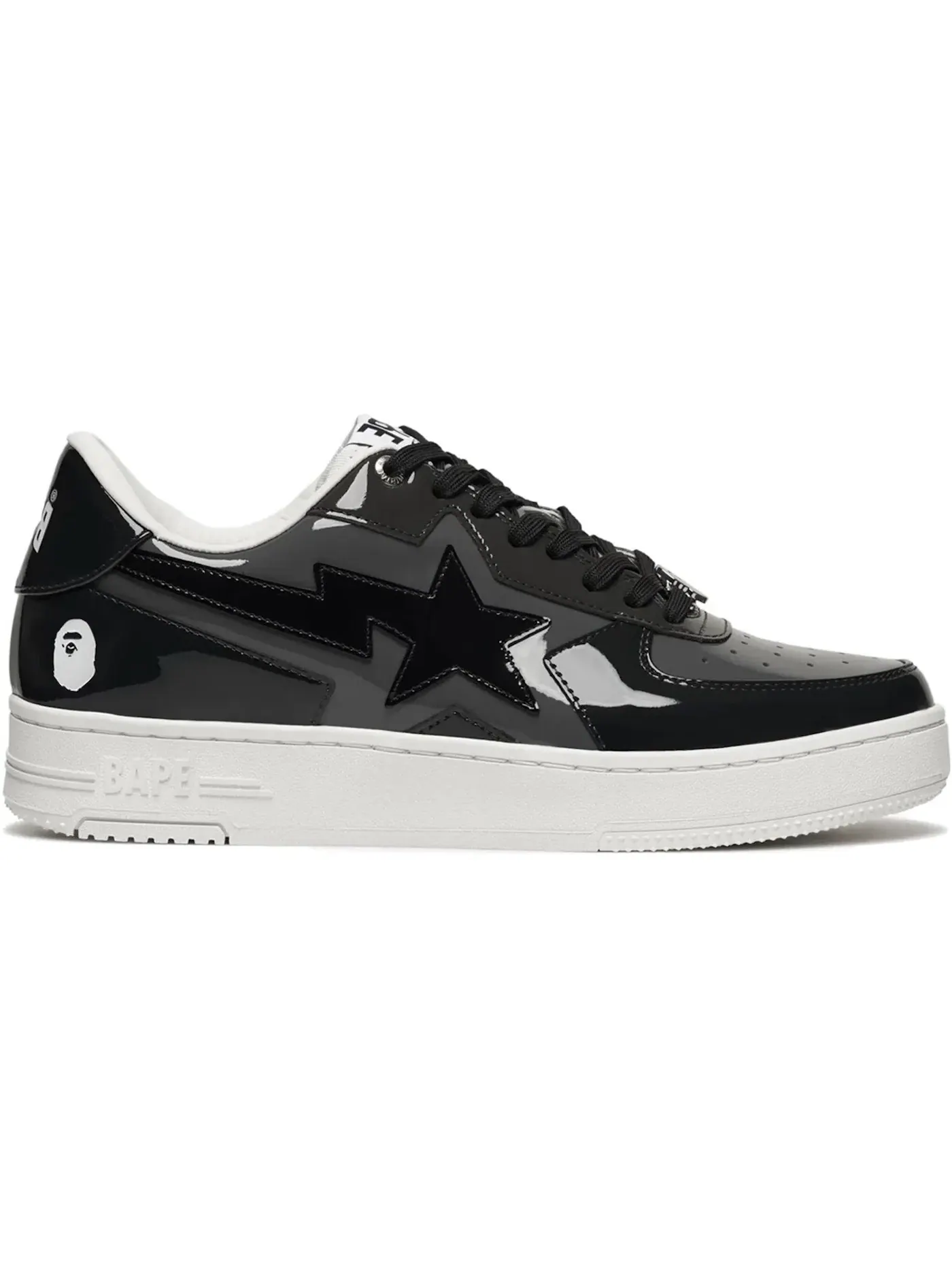 Мужские кроссовки Lifestyle A Bathing Ape BAPE Sta Icon BAPE — изображение 1 из 1, черный