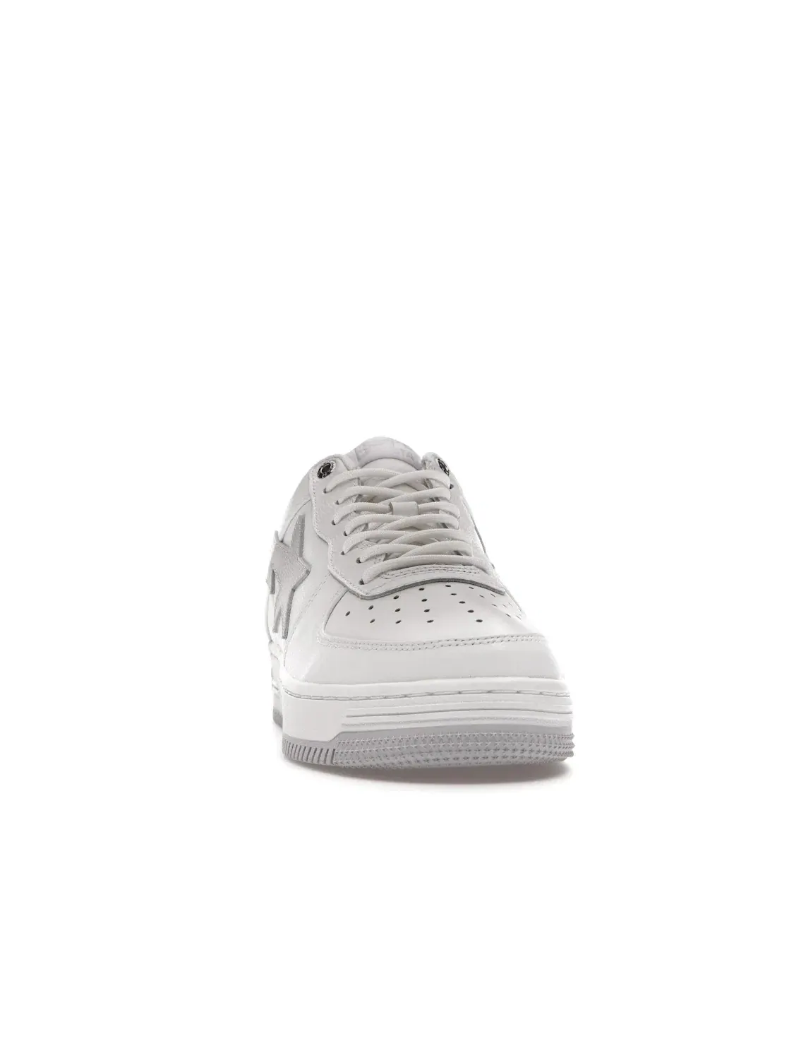 Мужские кроссовки с кожаным верхом A Bathing Ape BAPE Sta — изображение 2 из 4, белый/светлый серый