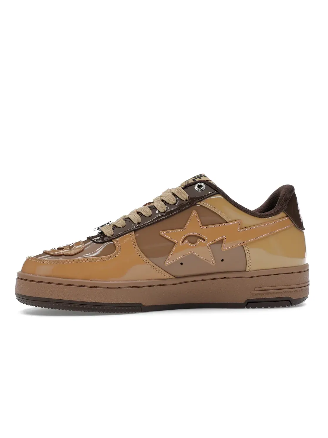 Мужские кроссовки Lifestyle BAPE A Bathing Ape BAPE Sta — изображение 3 из 4, коричневый/розовый