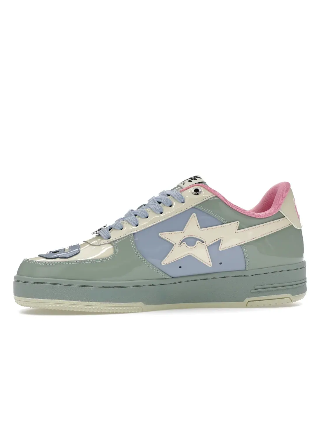 Мужские кроссовки Lifestyle A Bathing Ape BAPE Sta BAPE — изображение 3 из 4, зеленый розовый