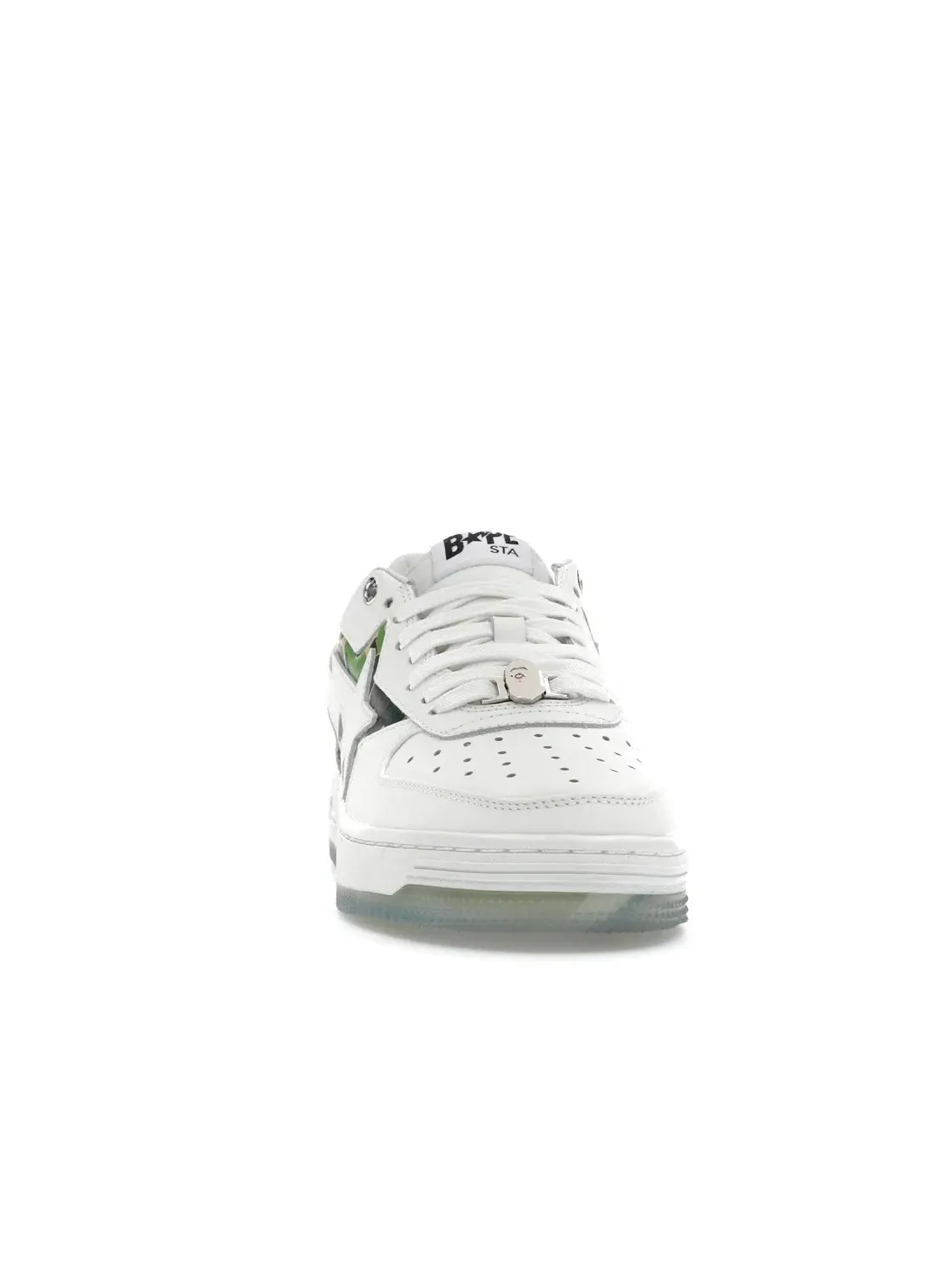 Мужские кеды Lifestyle с принтом A Bathing Ape BAPE Sta 2 BAPE — изображение 2 из 4, белый/зеленый