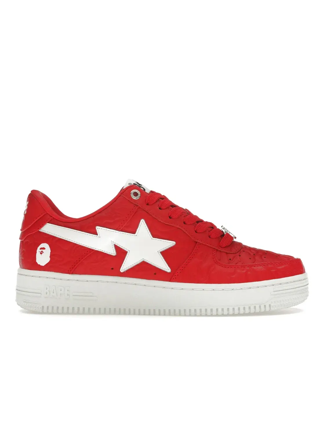 Мужские кроссовки Lifestyle с принтом A Bathing Ape BAPE Sta Low BAPE — изображение 1 из 4, красный/белый