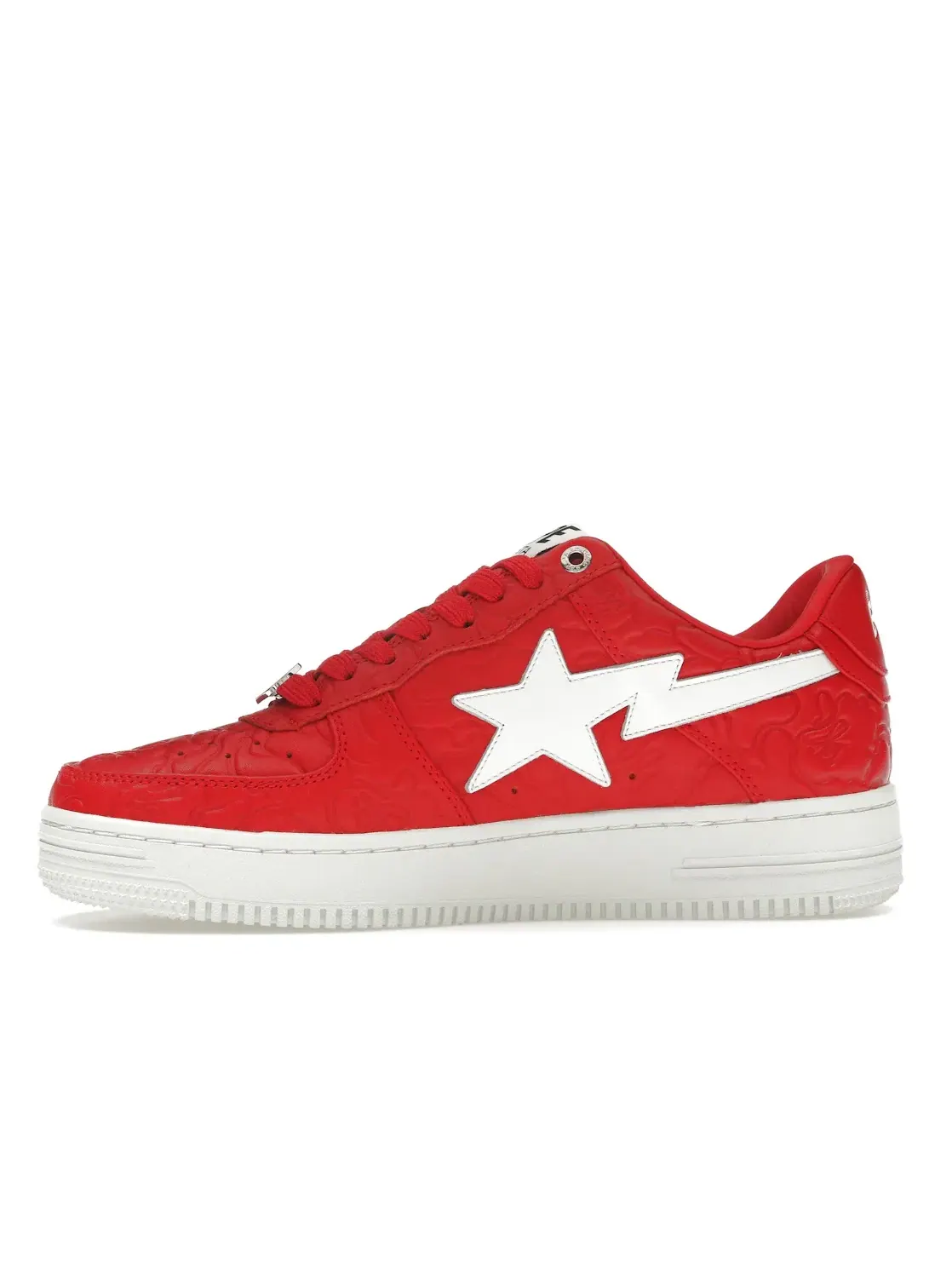 Мужские кроссовки Lifestyle с принтом A Bathing Ape BAPE Sta Low BAPE — изображение 3 из 4, красный/белый