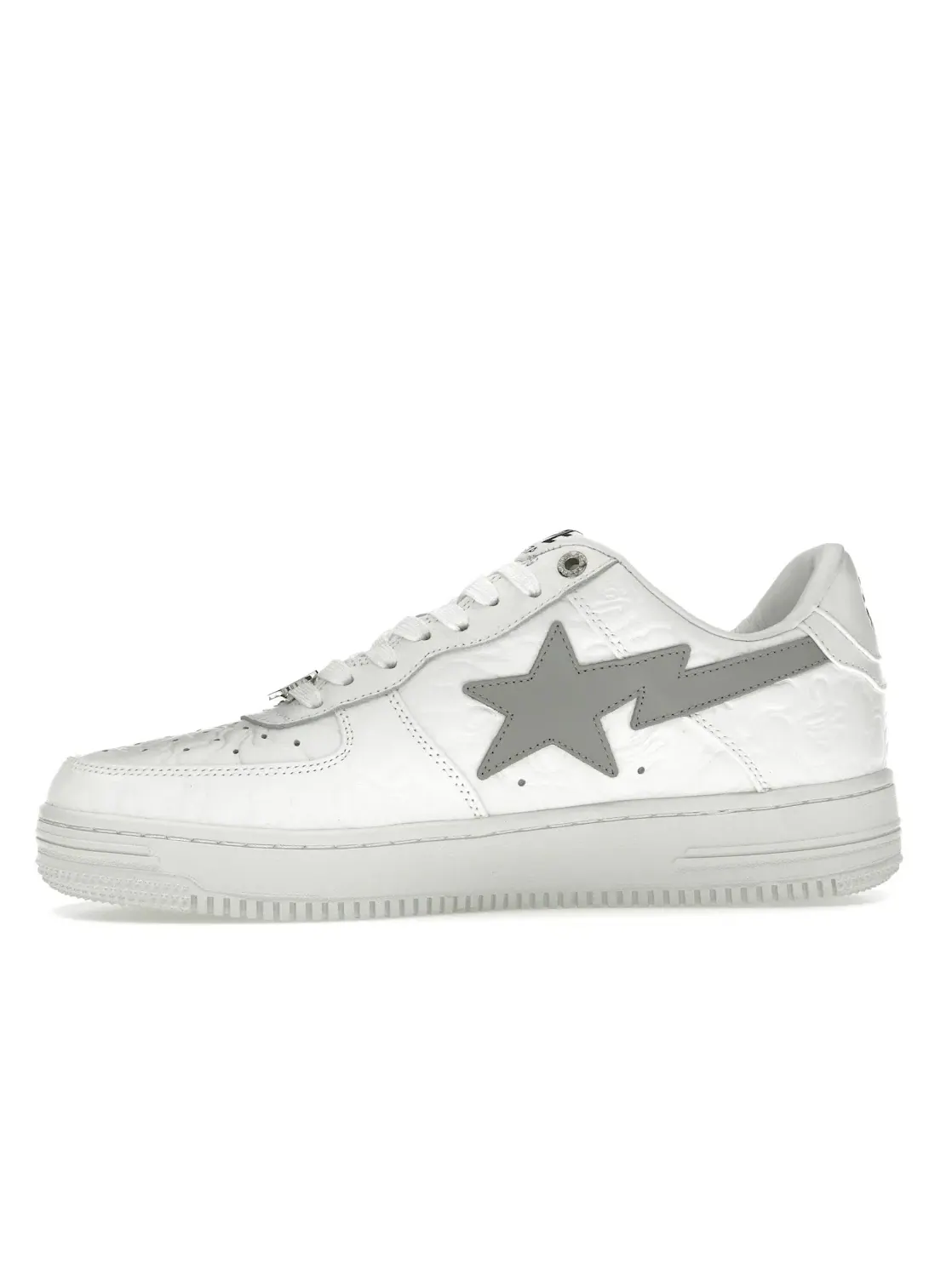 Мужские кроссовки с камуфляжным принтом A Bathing Ape BAPE Sta Low — изображение 3 из 4, белый/серый