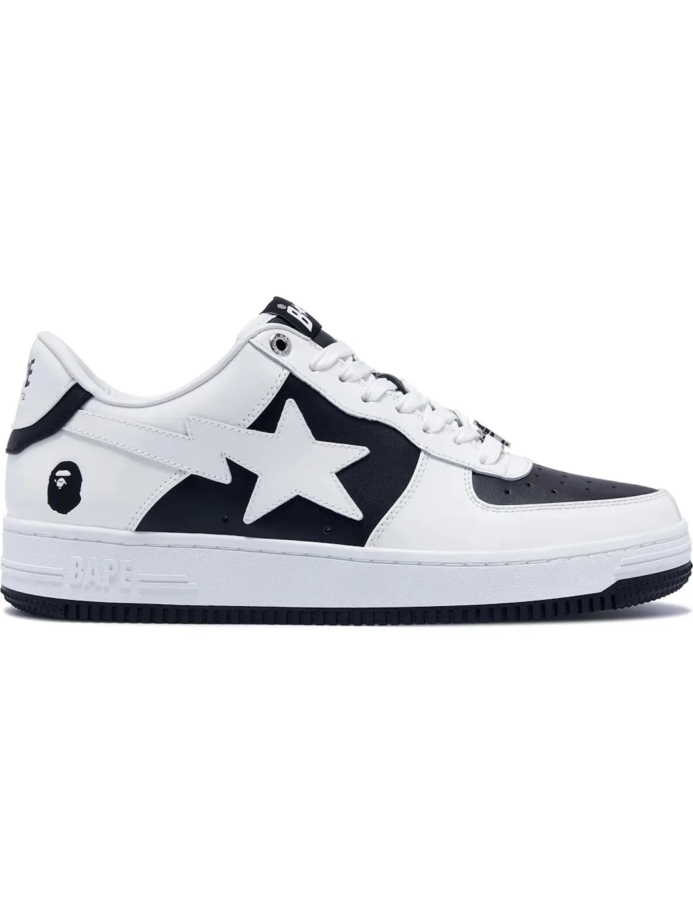 Мужские кроссовки Lifestyle A Bathing Ape BAPE Sta Low BAPE — изображение 1 из 1, черный/белый