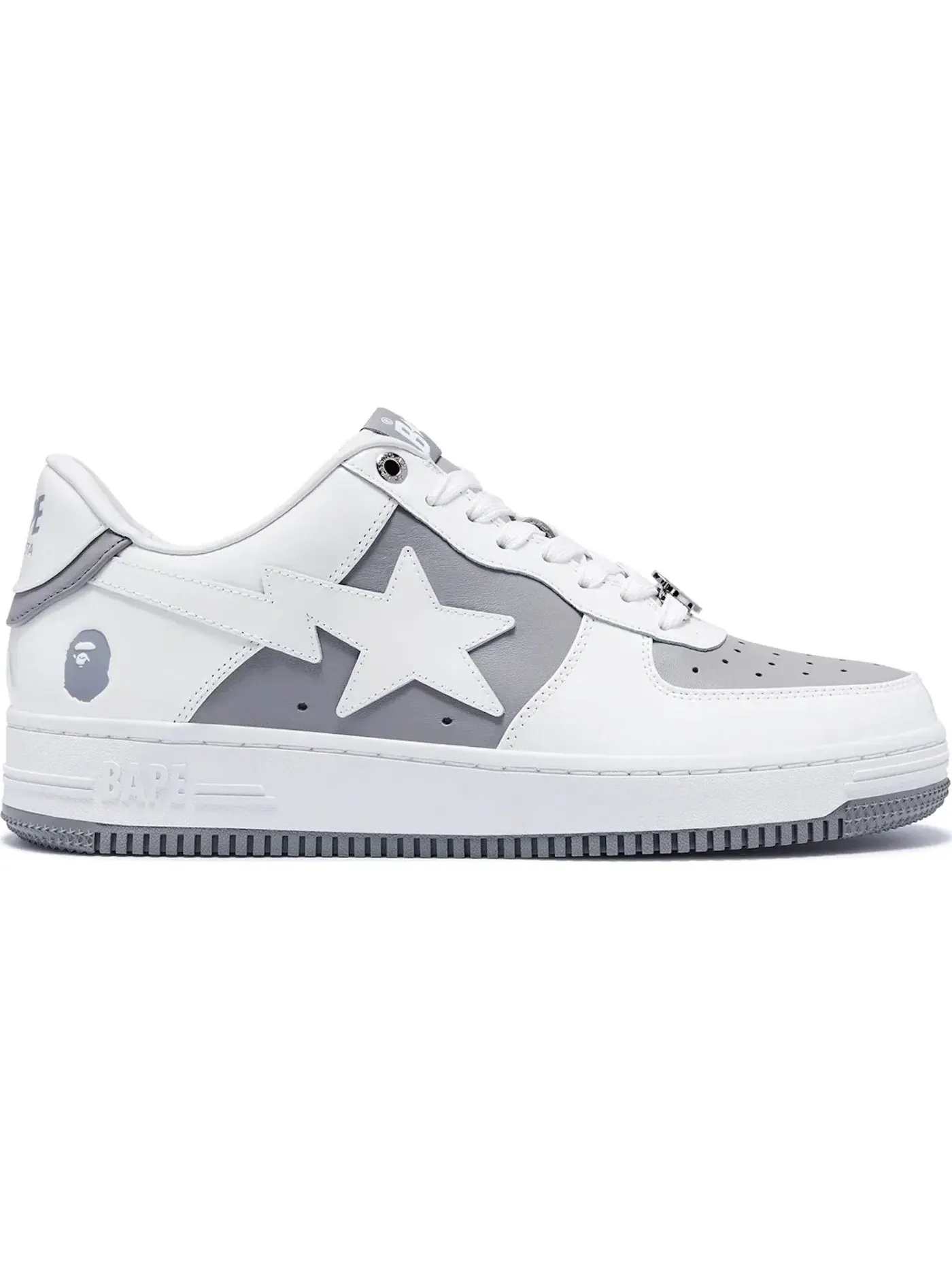 Мужские кроссовки Lifestyle A Bathing Ape BAPE Sta Low BAPE — изображение 1 из 1, серый белый